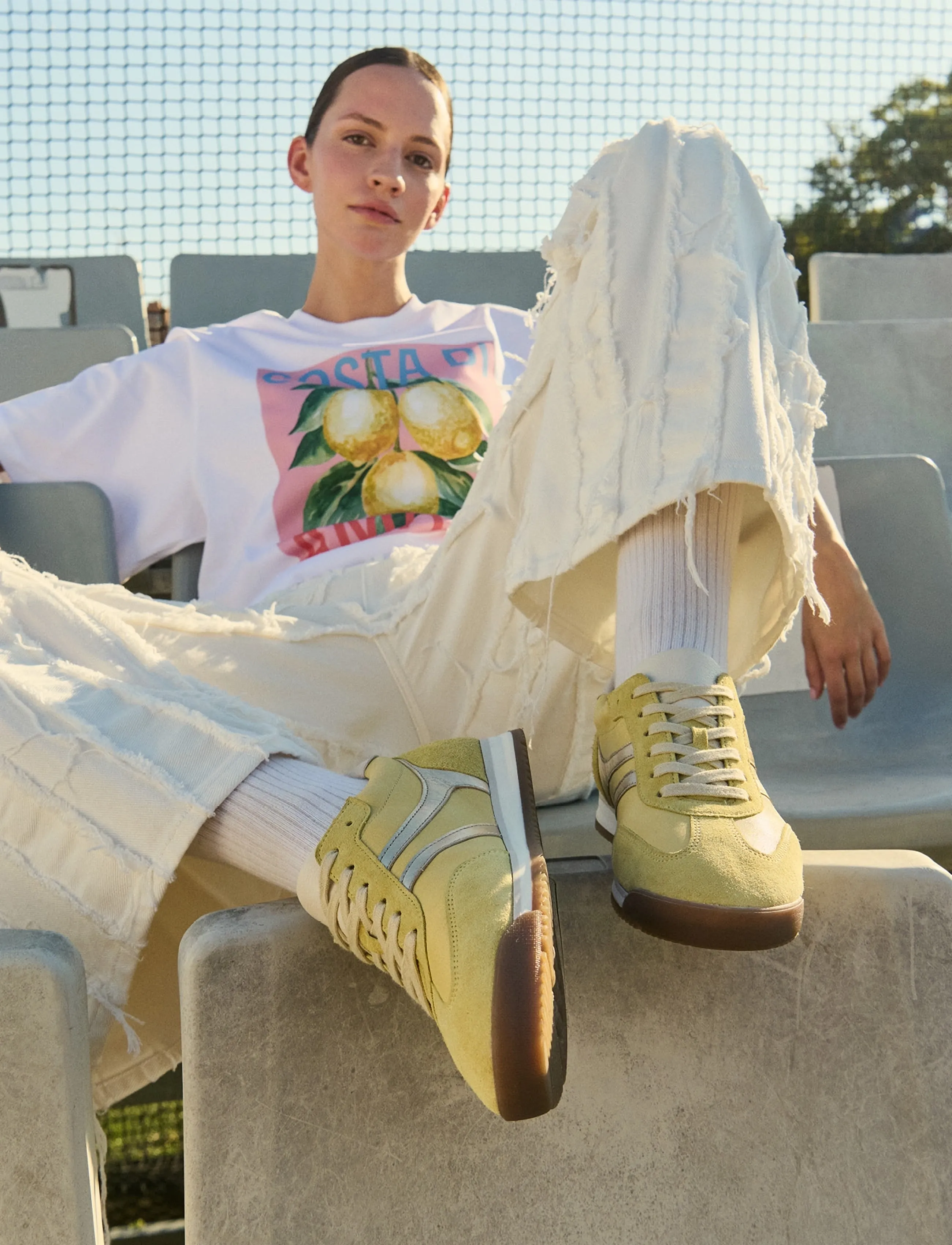 Gabor Sneaker, 38.5, Yellow, Sneakers > Sneakers Med Lav Top, Dame