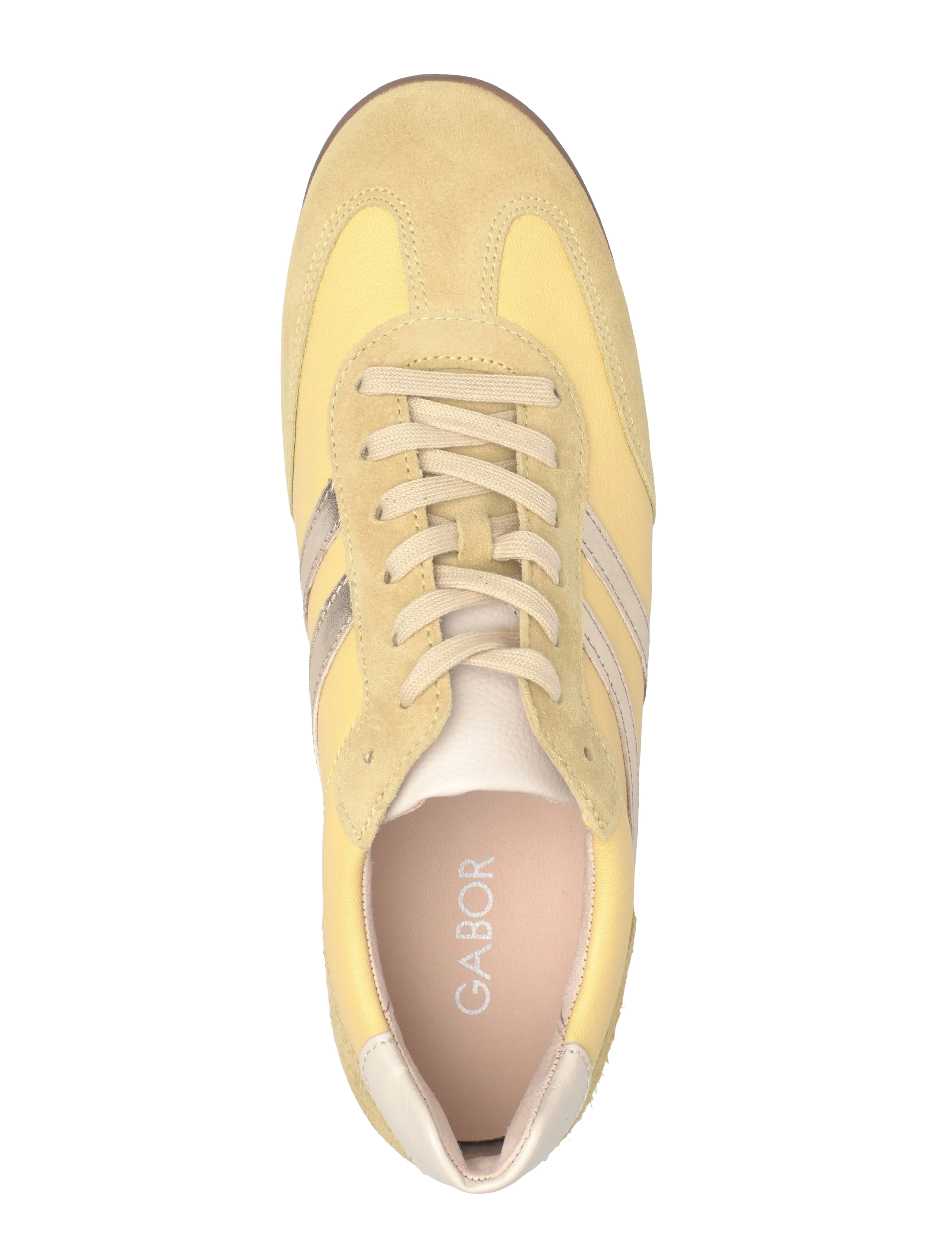 Gabor - Sneaker - sportiska stila apavi ar pazeminātu potītes daļu - light yellow, cream - 4