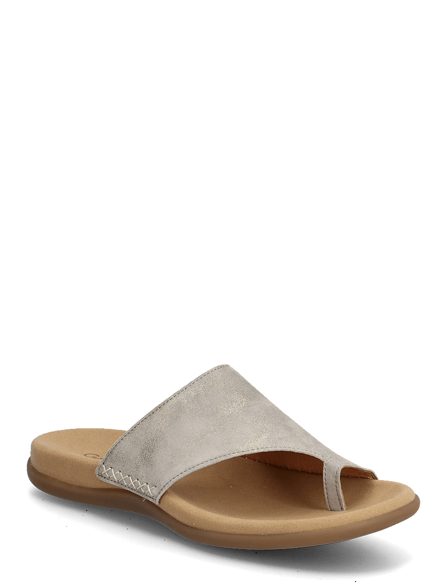 Gabor - Slip-in - flade sandaler - shiny taupe - 0