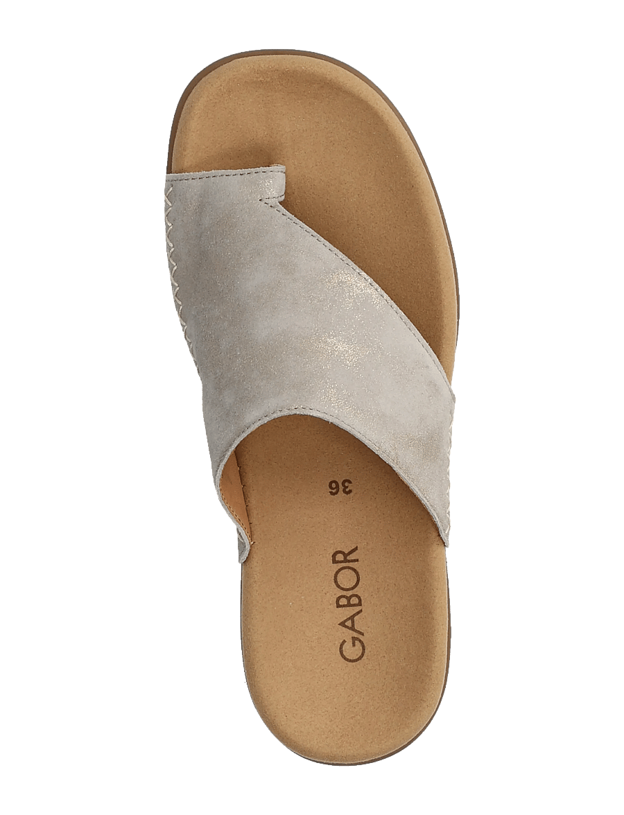 Gabor - Slip-in - flade sandaler - shiny taupe - 3