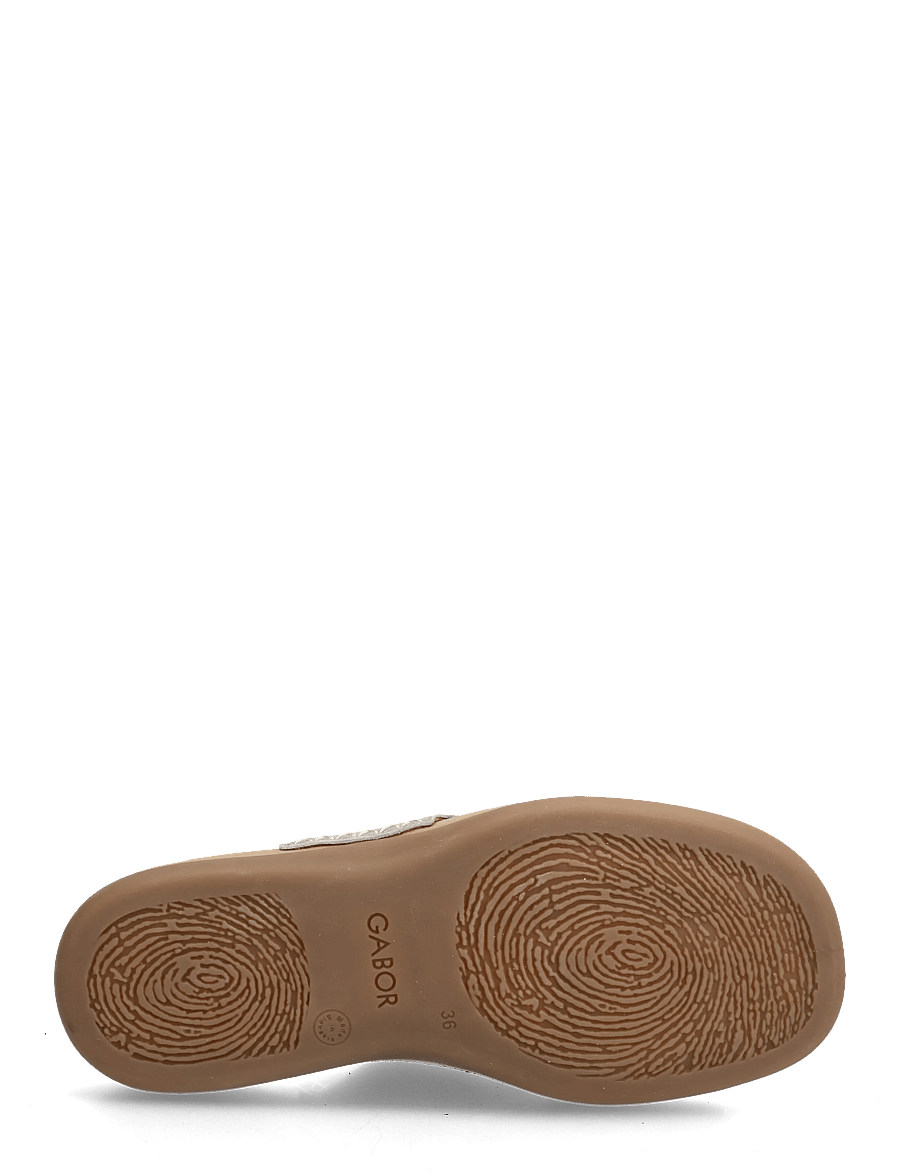 Gabor - Slip-in - flade sandaler - shiny taupe - 4