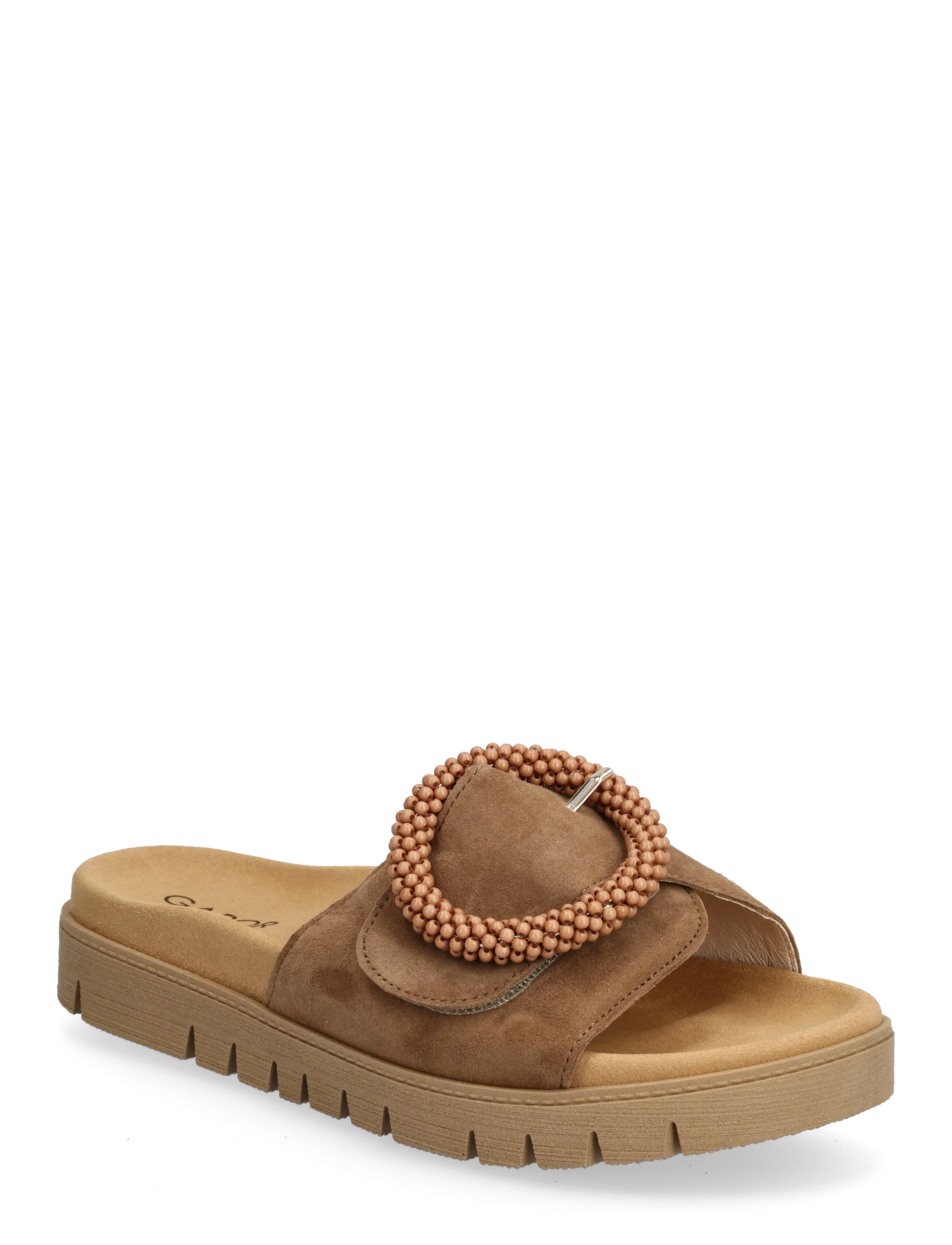 Gabor Slip-in - Flat sandals - CAMEL / brown