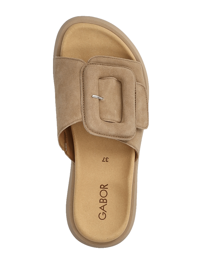 Gabor - Slip-in - platta mules - camel - 3