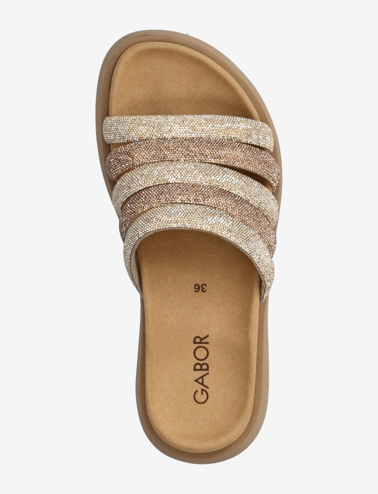 Gabor - Slip-in - flat sandals - multi gold - 3