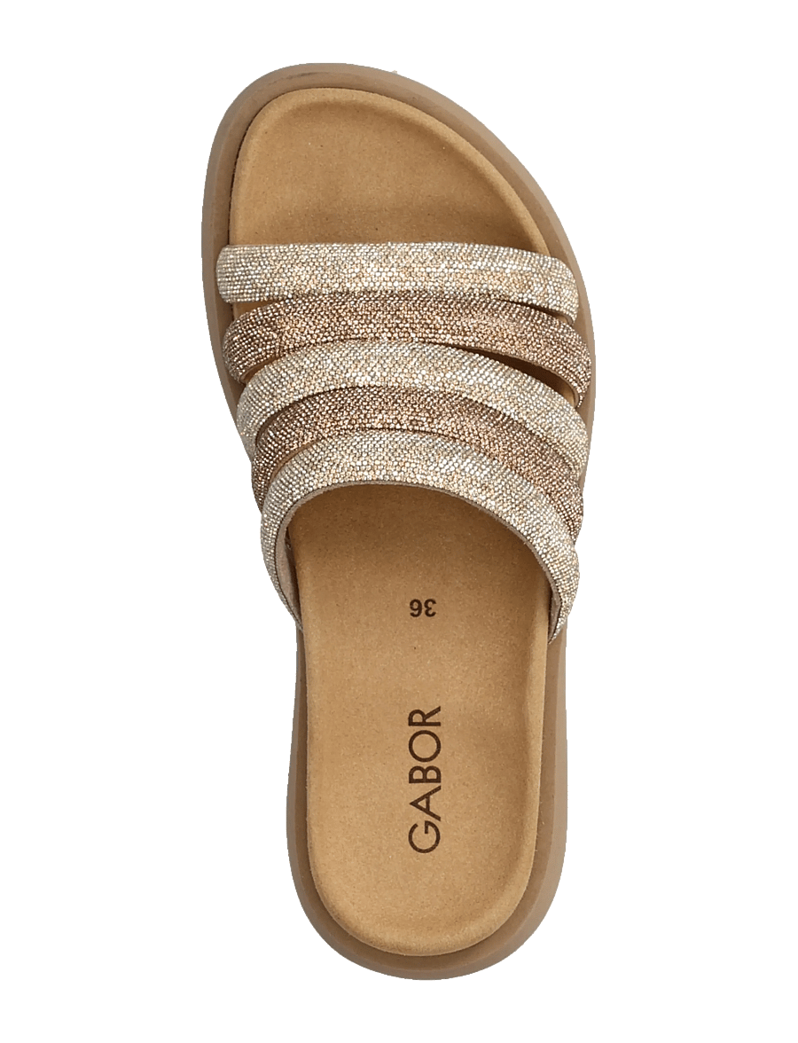 Gabor - Slip-in - flade sandaler - multi gold - 3
