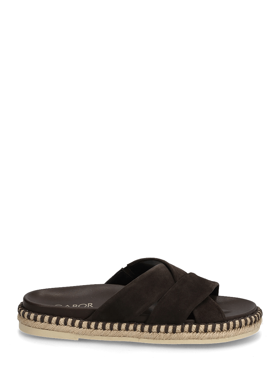Gabor - Slip-in - flache sandalen - dark brown - 2