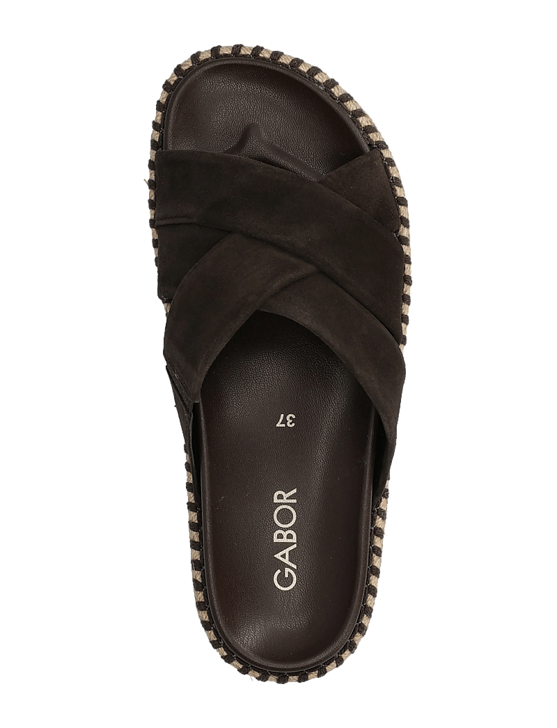 Gabor - Slip-in - flade sandaler - dark brown - 3