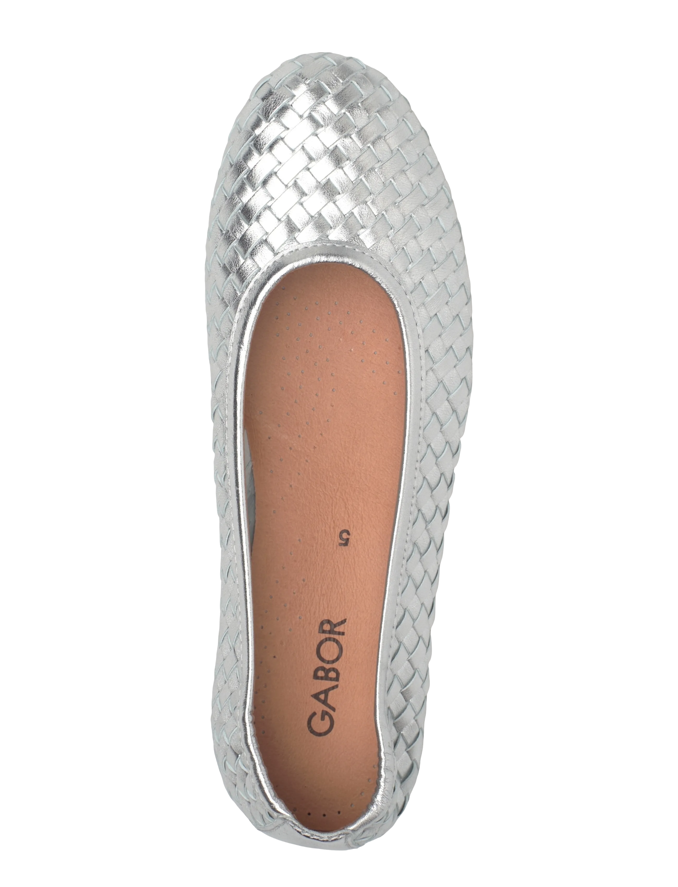 Gabor - Ballerina - ballerinaskor - silver - 3