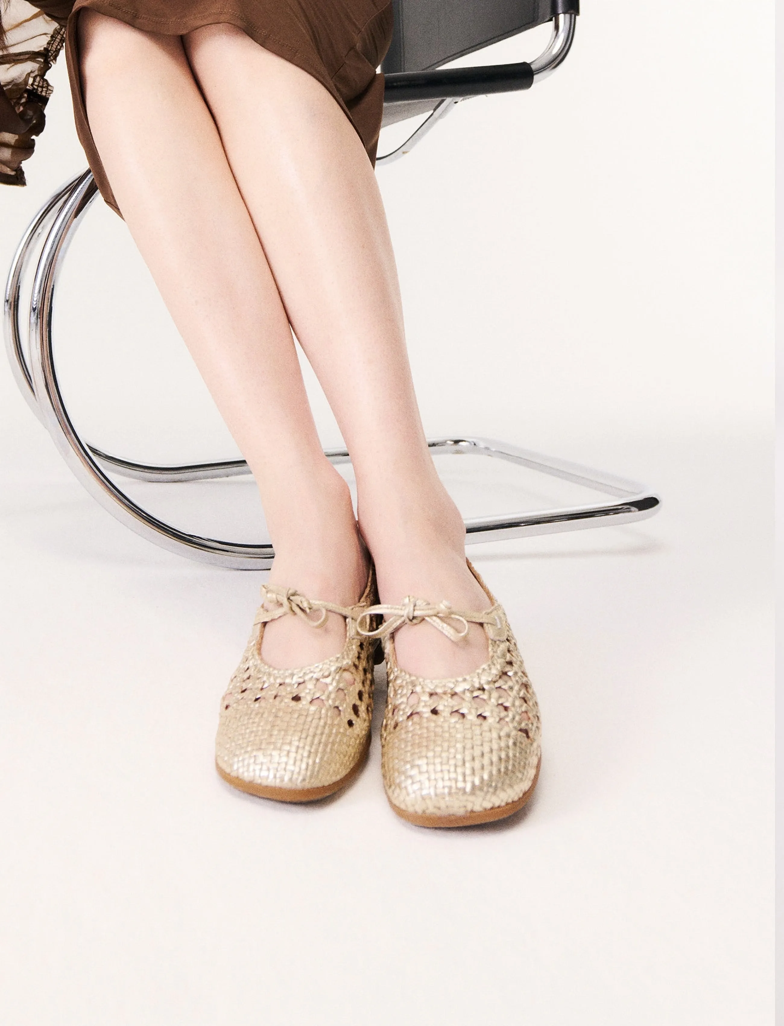 Gabor Mary Jane Ballerina, Kvinder, Mary Jane Ballerina, Guld, Str: 40