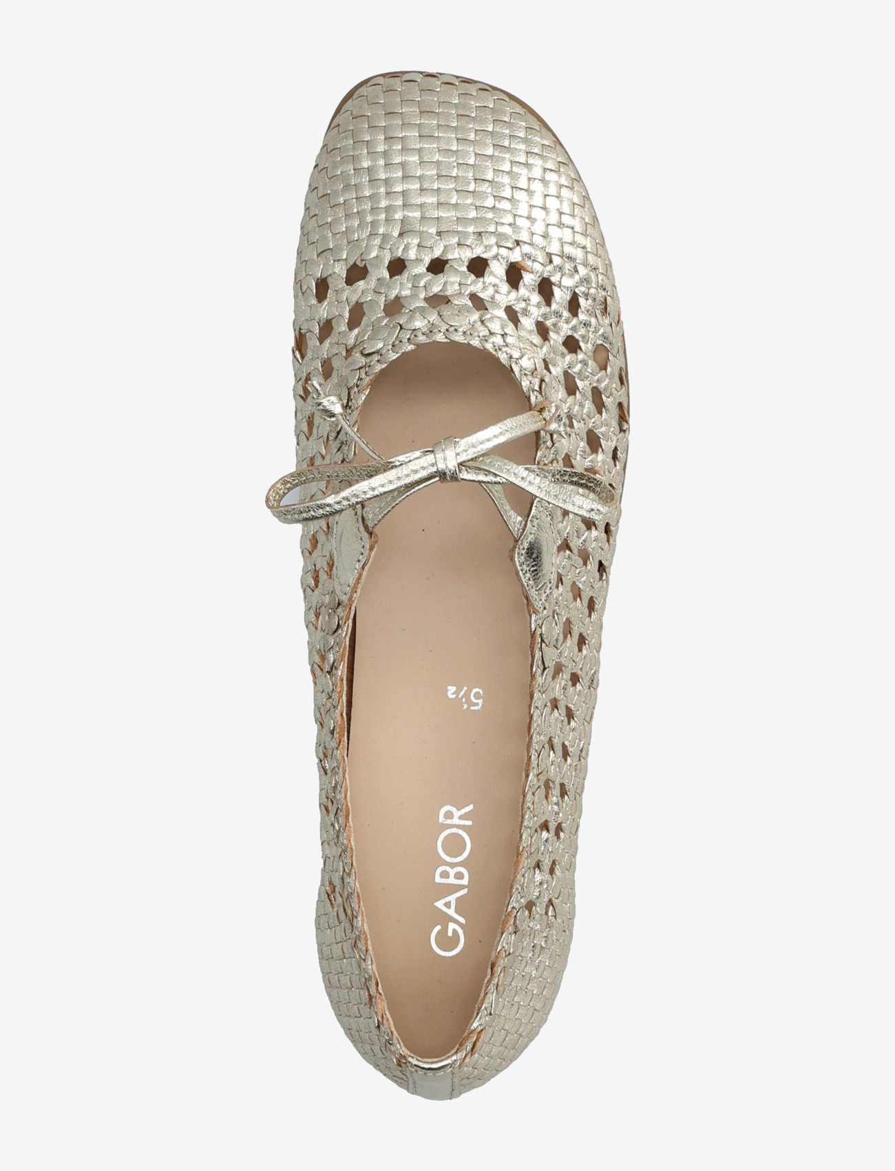 Gabor - Mary Jane ballerina - særlige begivenheder - soft gold - 4