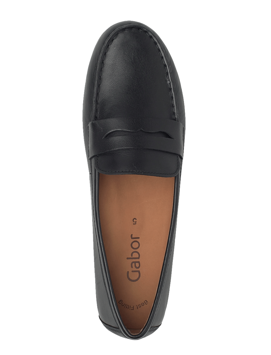 Gabor - Moccasin loafer - sejlersko - black - 3