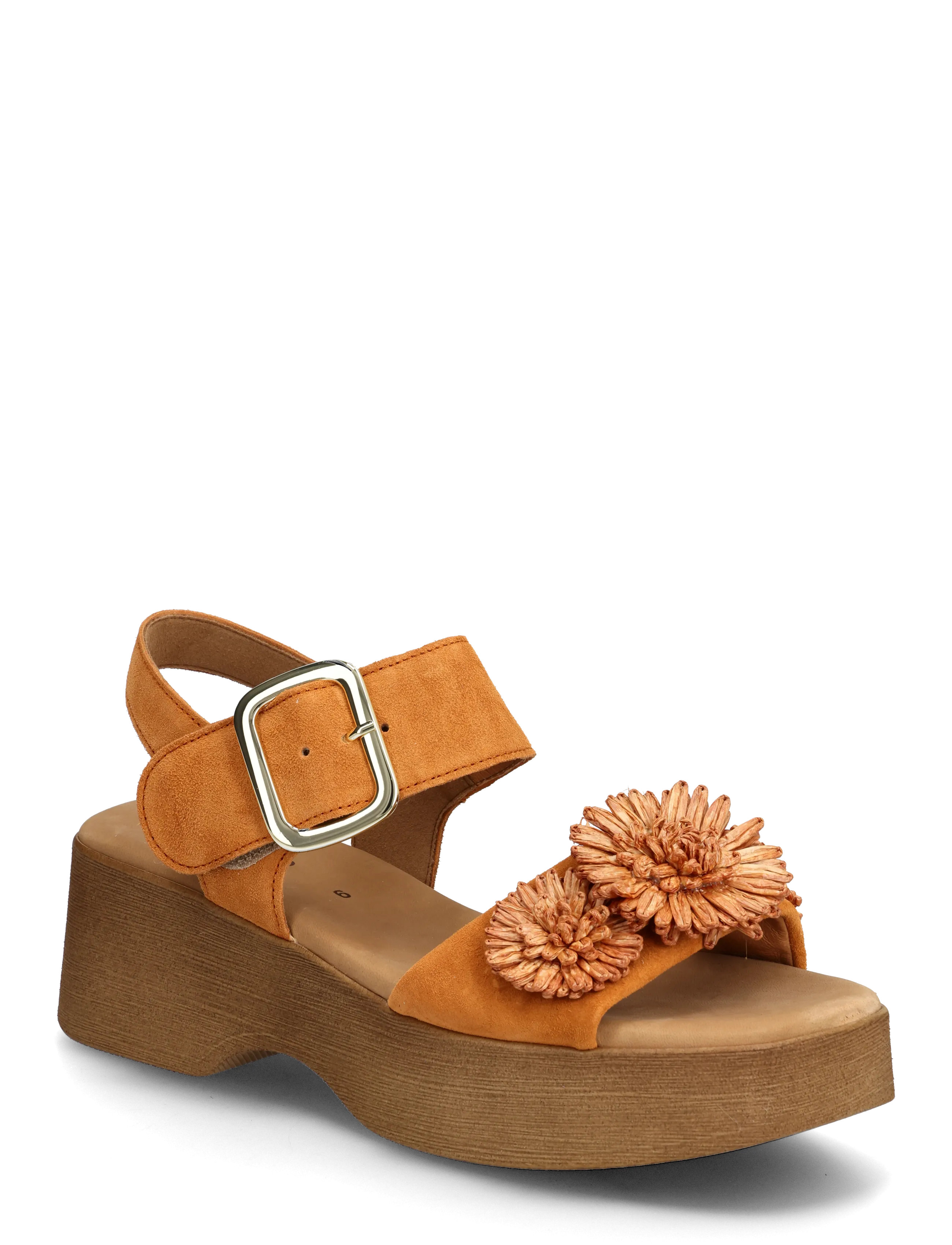 Gabor Platform Sandal, 37.5, Sandals, Orange - Frauen