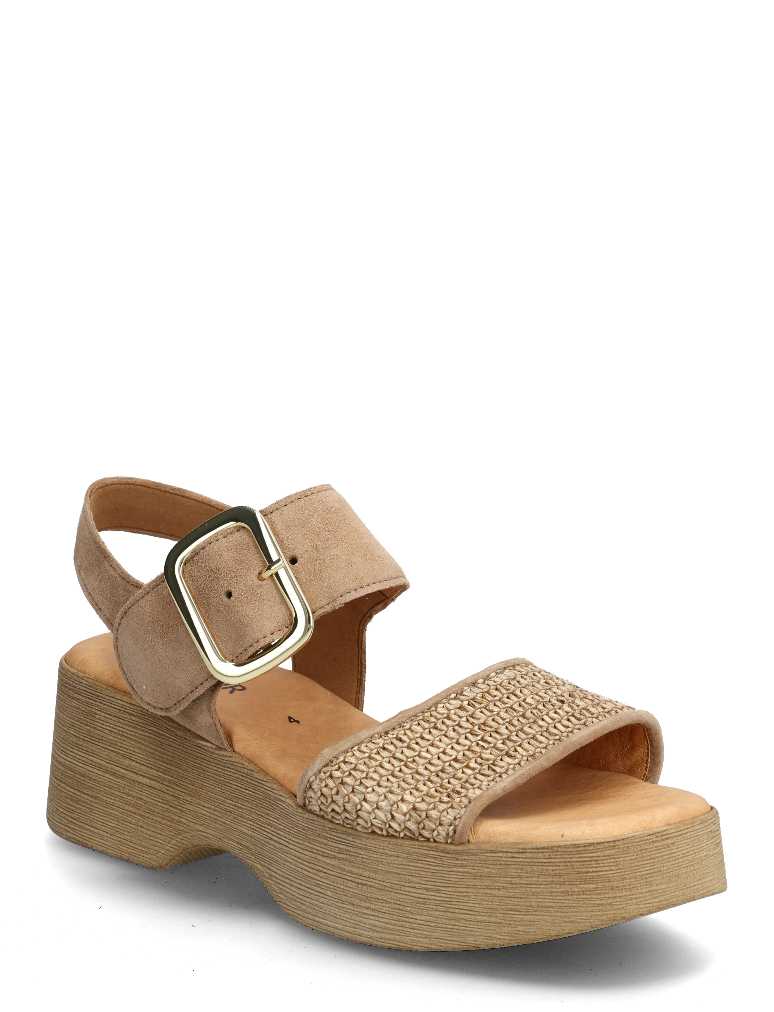 Gabor Platform Sandal, 40.5, Sandals, Beige - Frauen