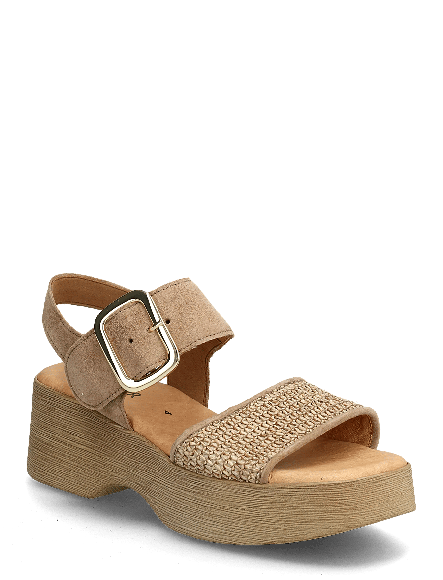 Gabor - Platform sandal - plateau-sandalen - sand - 0