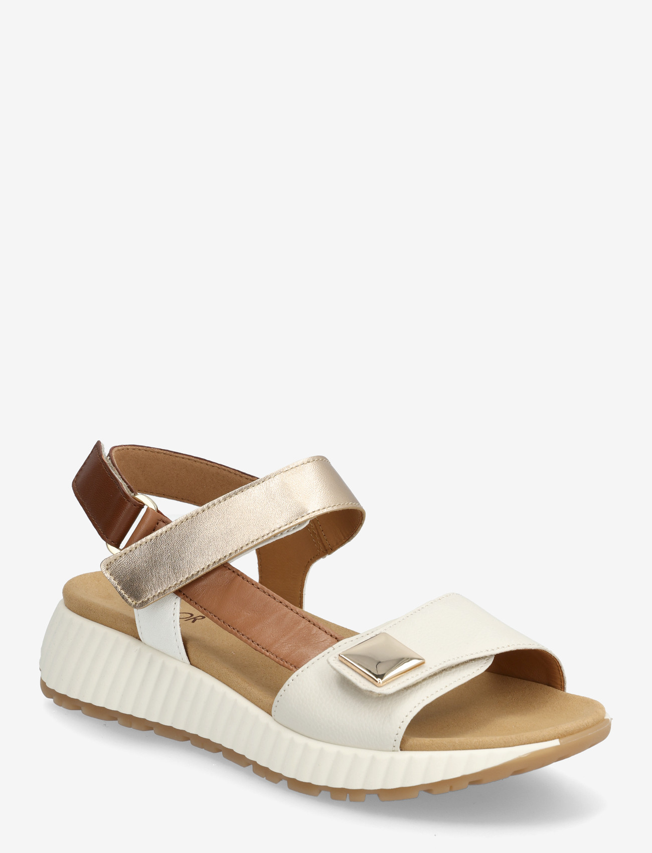 Gabor - Sandal - platåsandaler - off white, cognac, soft gold - 0