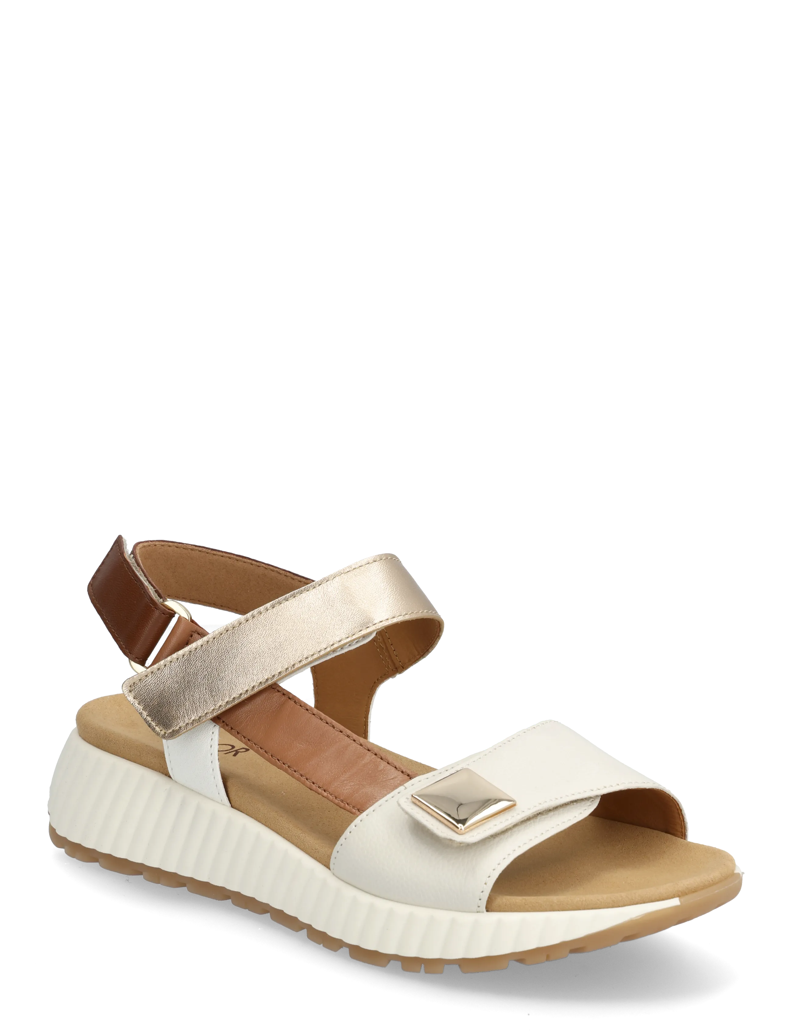 Gabor Sandal - Alles anzeigen - OFF WHITE, COGNAC, SOFT GOLD / white