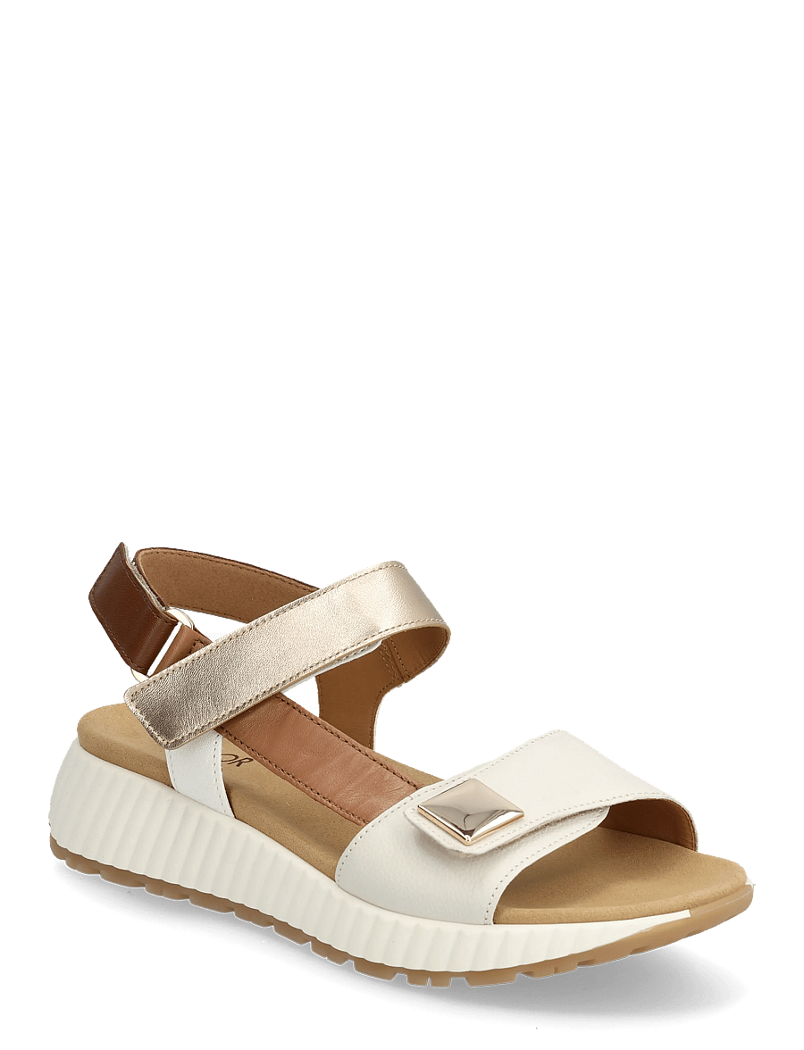 Gabor - Sandal - platformsandalen - off white, cognac, soft gold - 0