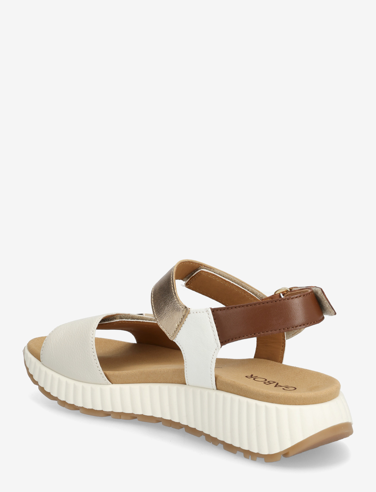 Gabor - Sandal - platåsandaler - off white, cognac, soft gold - 2