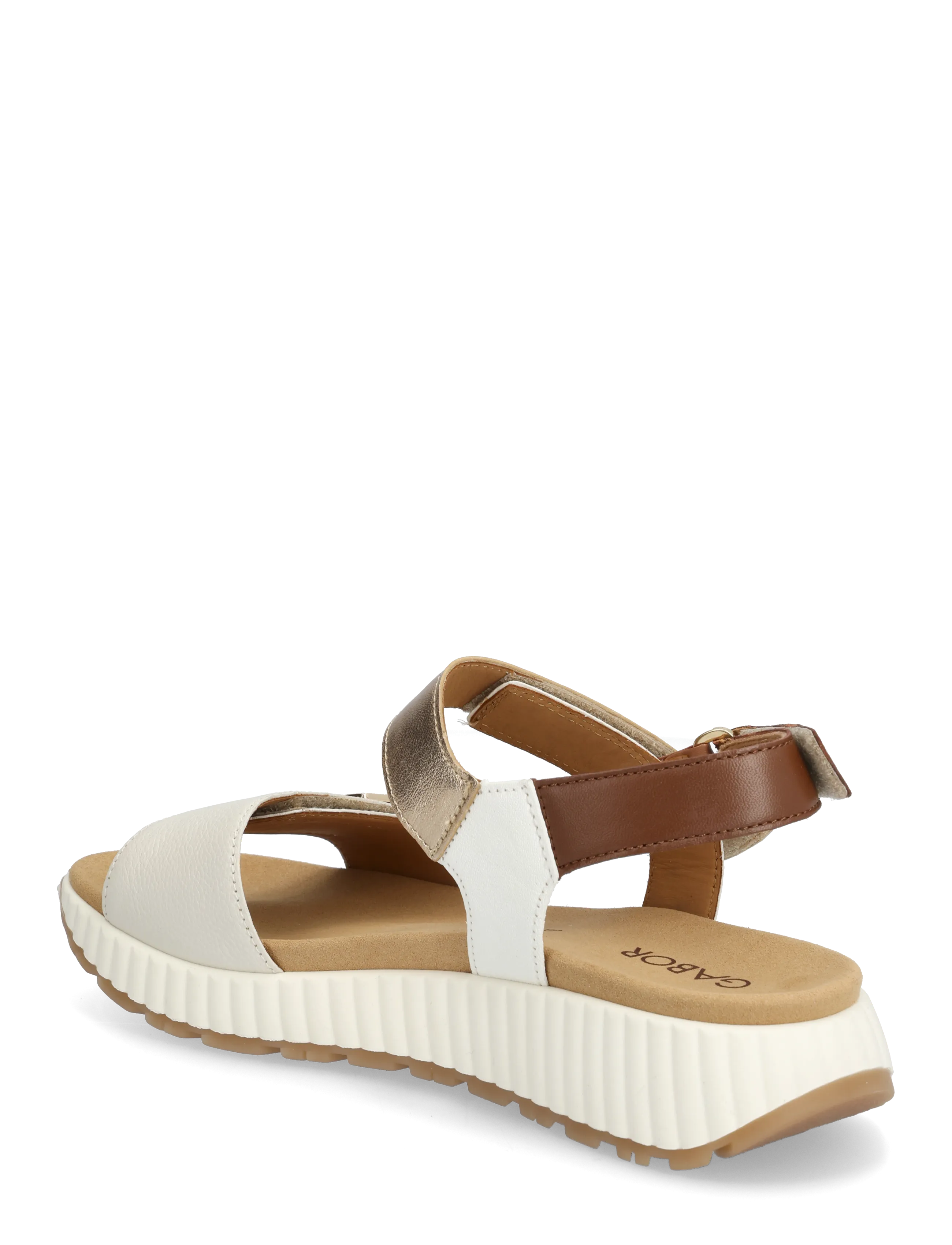 Gabor - Sandal - plateau-sandalen - off white, cognac, soft gold - 2