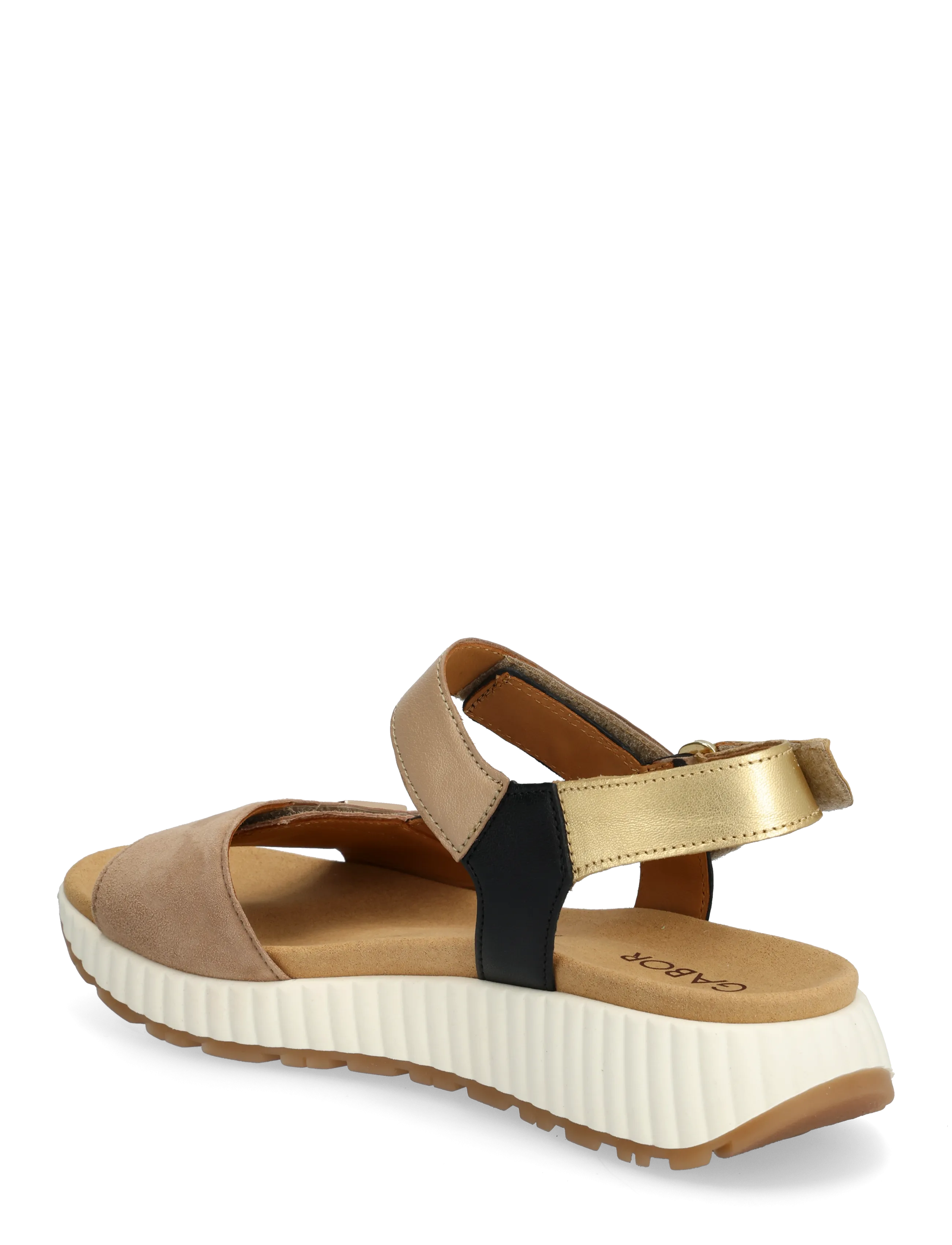 Gabor - Sandal - platformsandaler - sand, leopard, black - 2