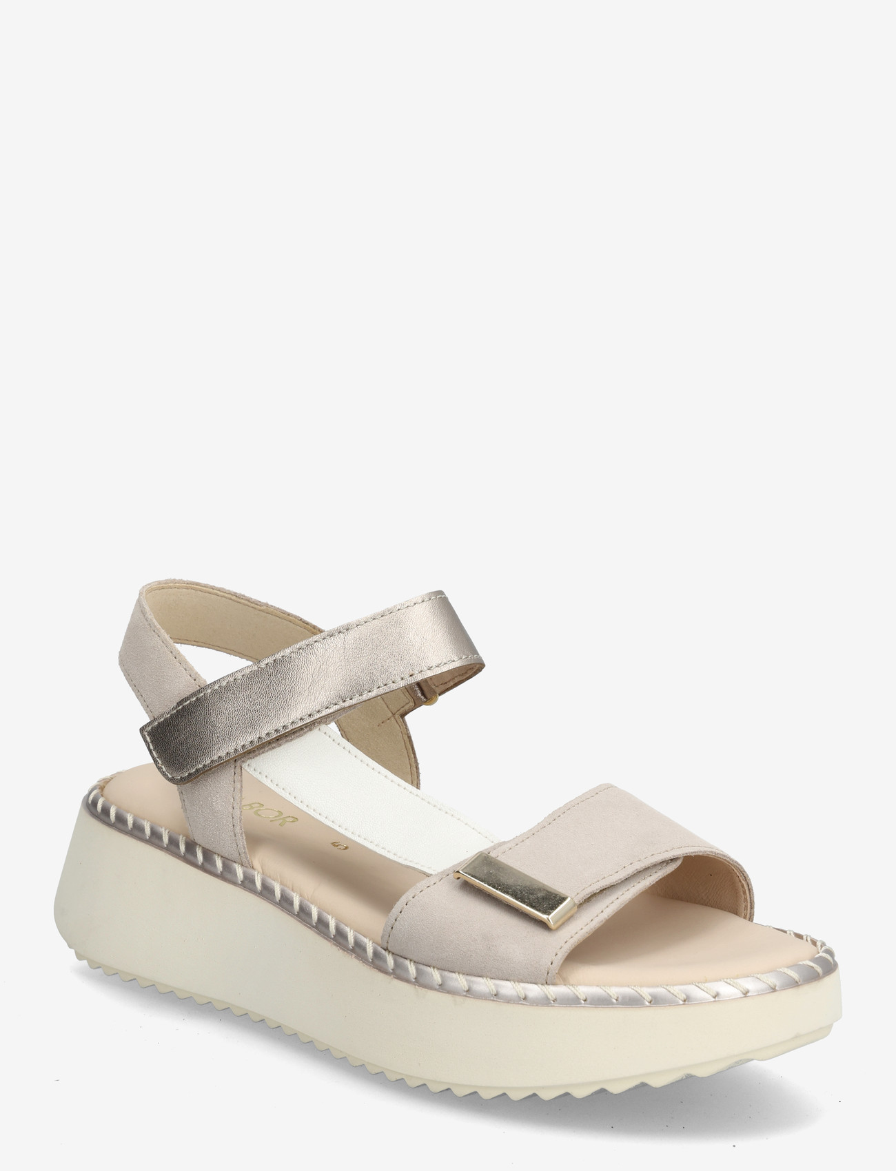 Gabor - Sandal - platformsandaler - light pink, off white, soft gold - 0
