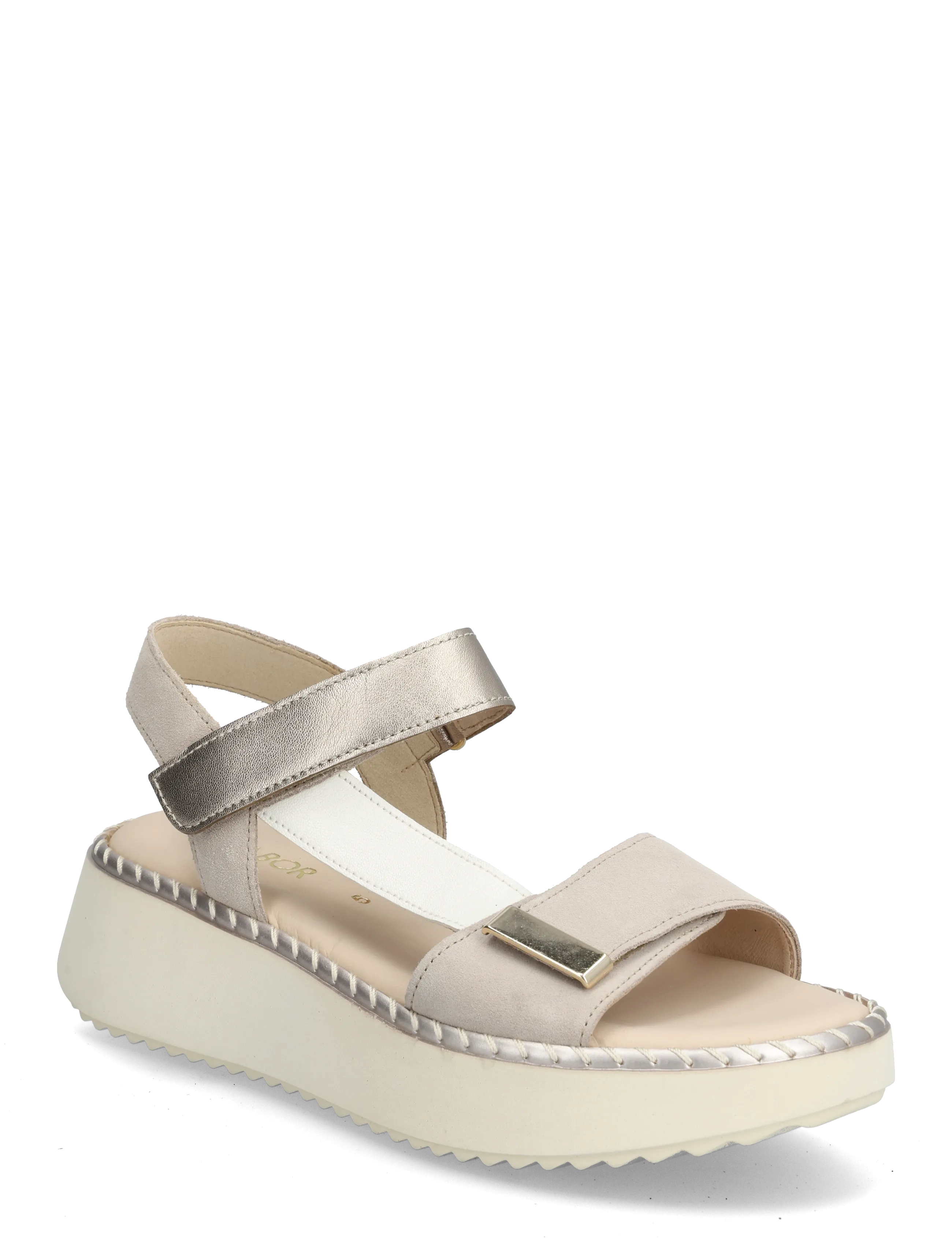 Gabor Sandal - Schuhe - LIGHT PINK, OFF WHITE, SOFT GOLD / gold