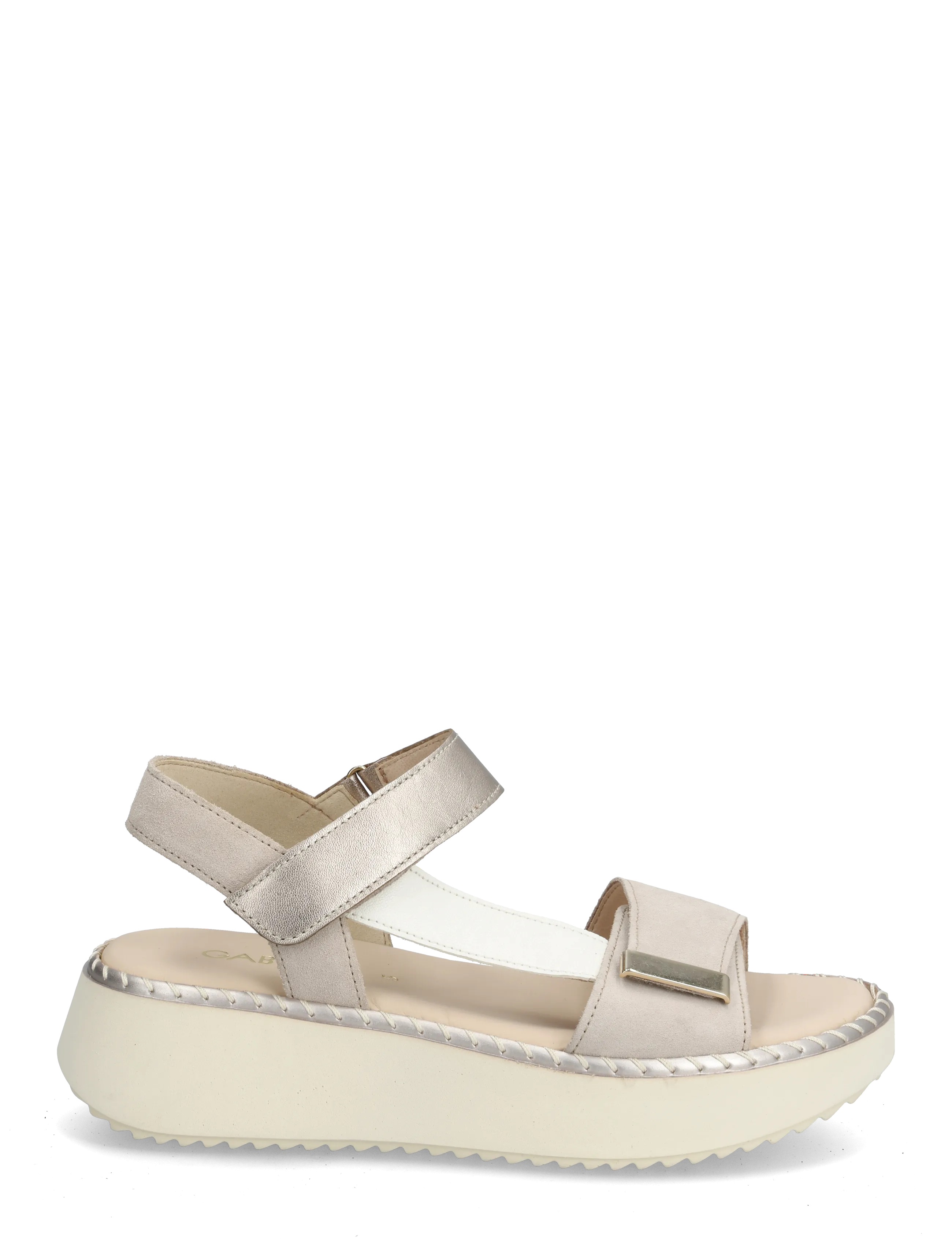 Gabor - Sandal - platvorm sandaalid - light pink, off white, soft gold - 1