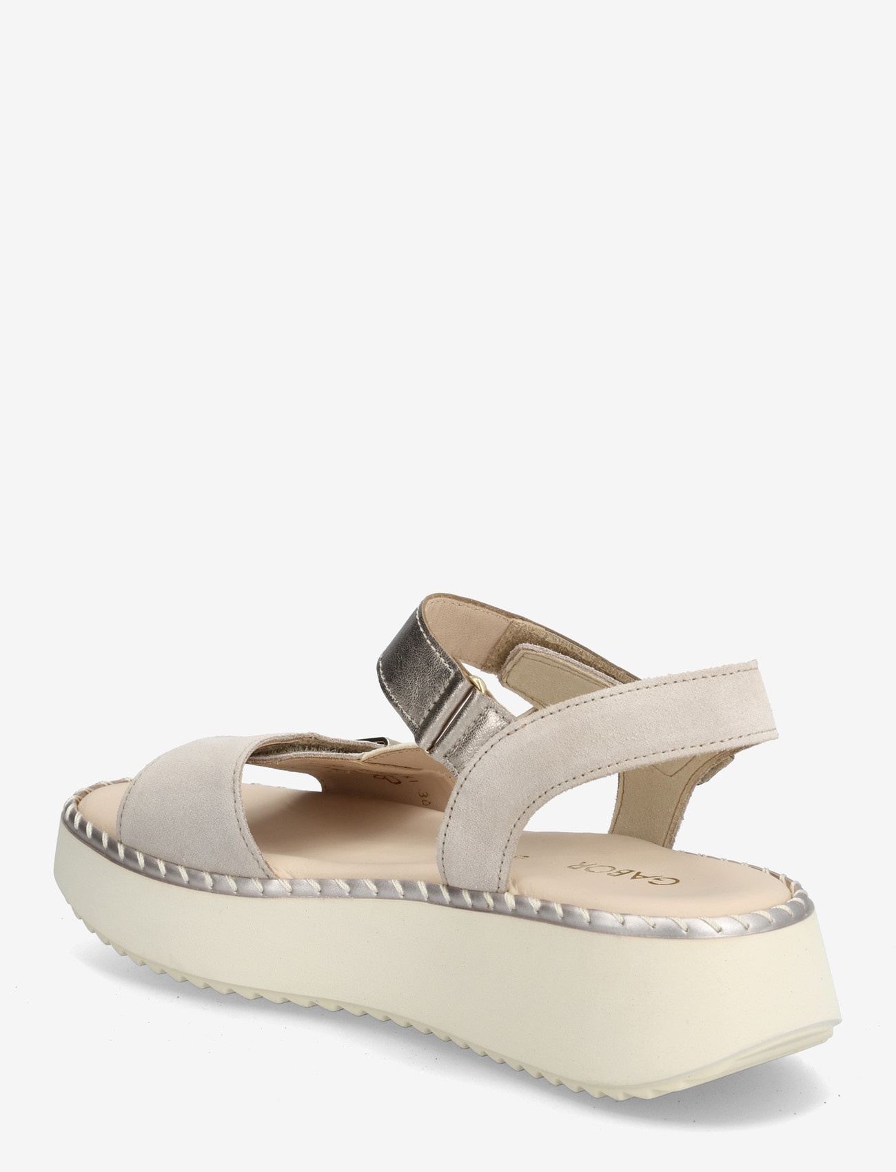 Gabor - Sandal - platformsandaler - light pink, off white, soft gold - 2