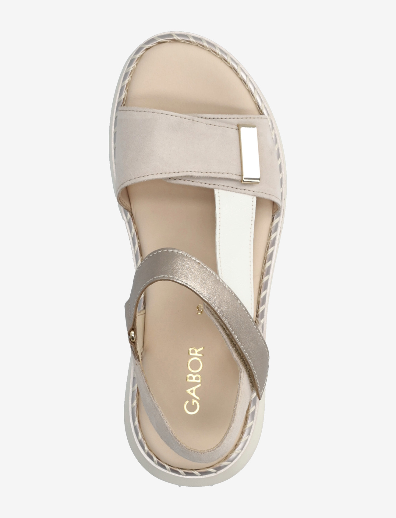 Gabor - Sandal - platformsandaler - light pink, off white, soft gold - 3