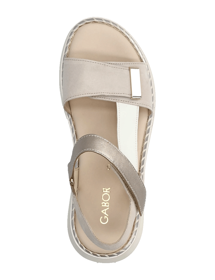 Gabor - Sandal - platåsandaler - light pink, off white, soft gold - 3