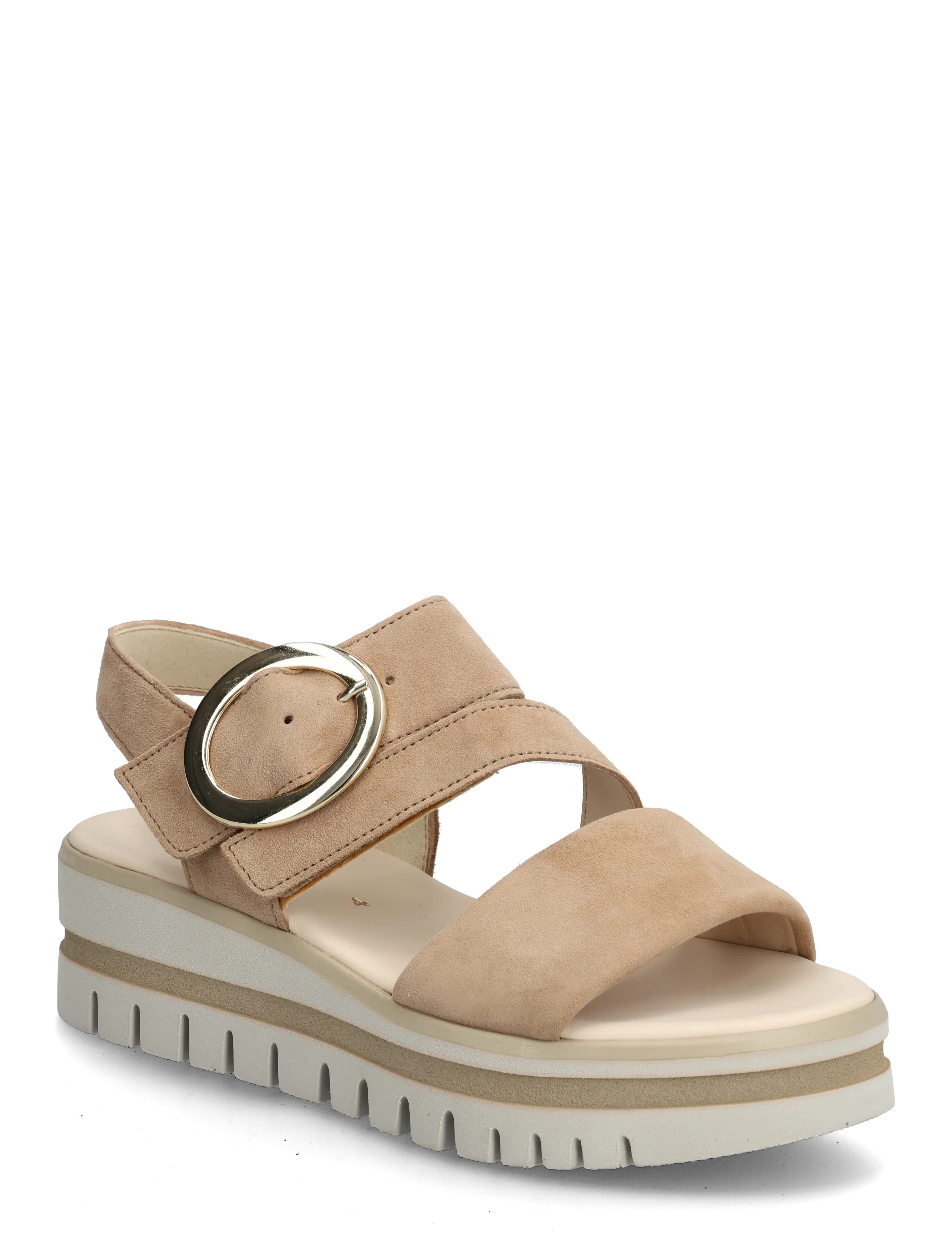 Gabor Sandal, 38.5, Sandals, Beige - Platform Frauen