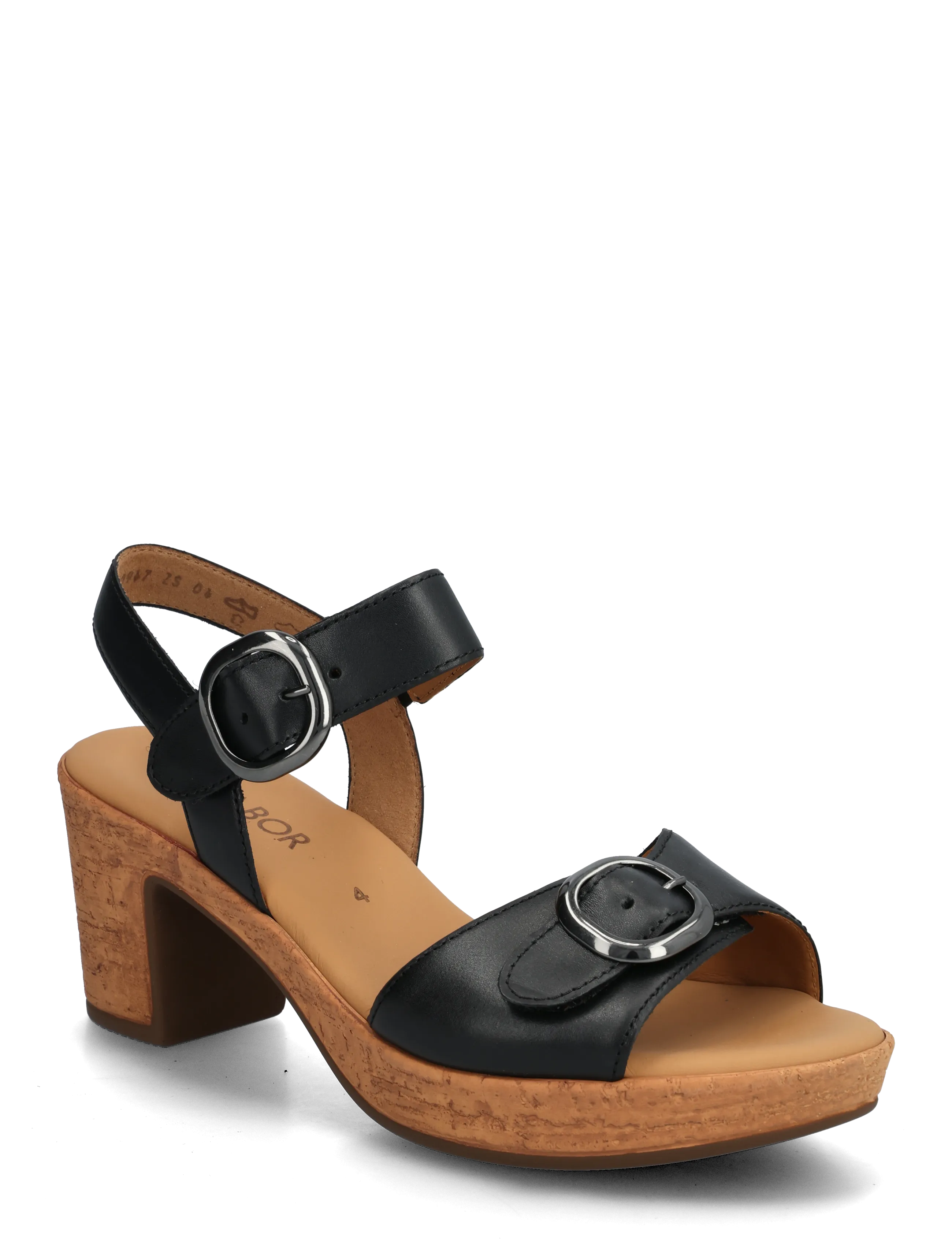 Gabor Ankle-strap sandal - Absatzschuhe - BLACK / black