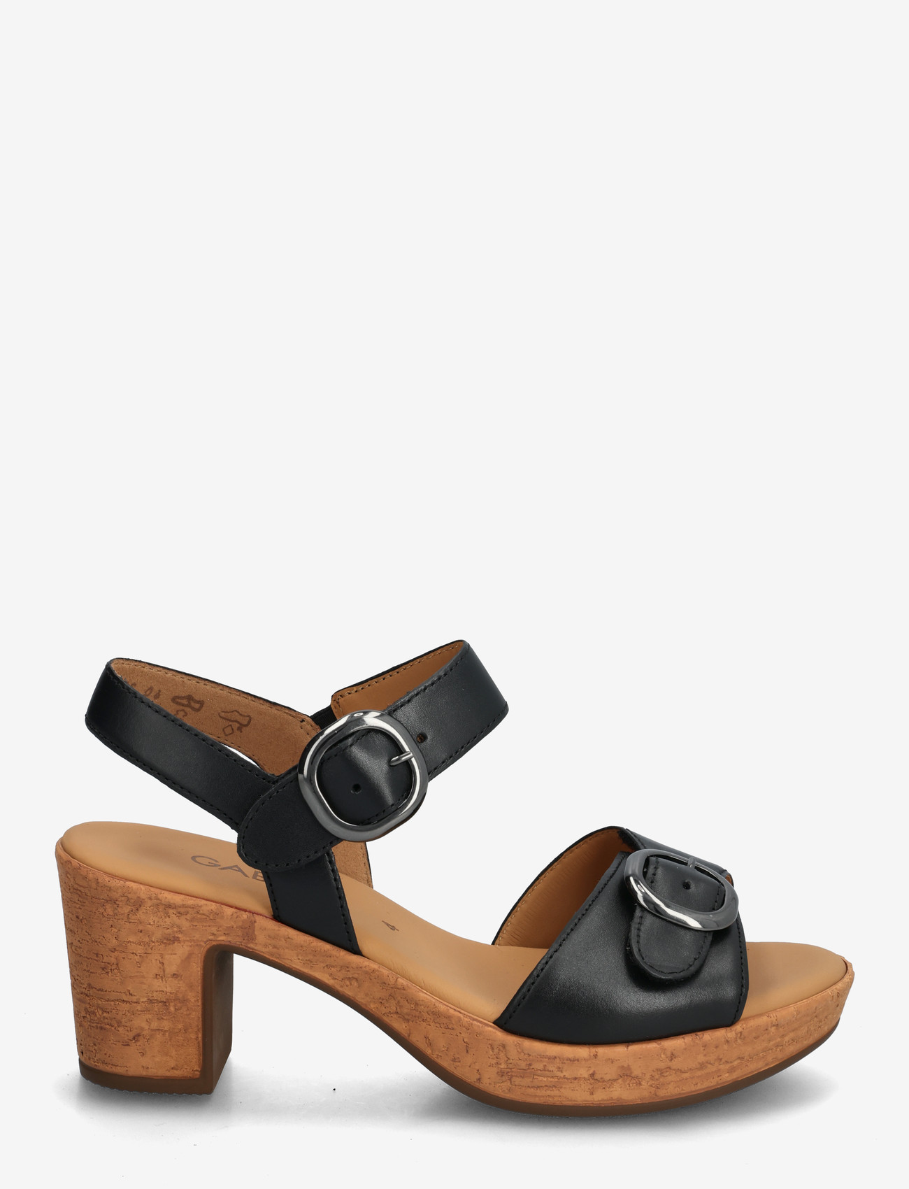 Gabor - Ankle-strap sandal - sandaler med hæl - black - 1