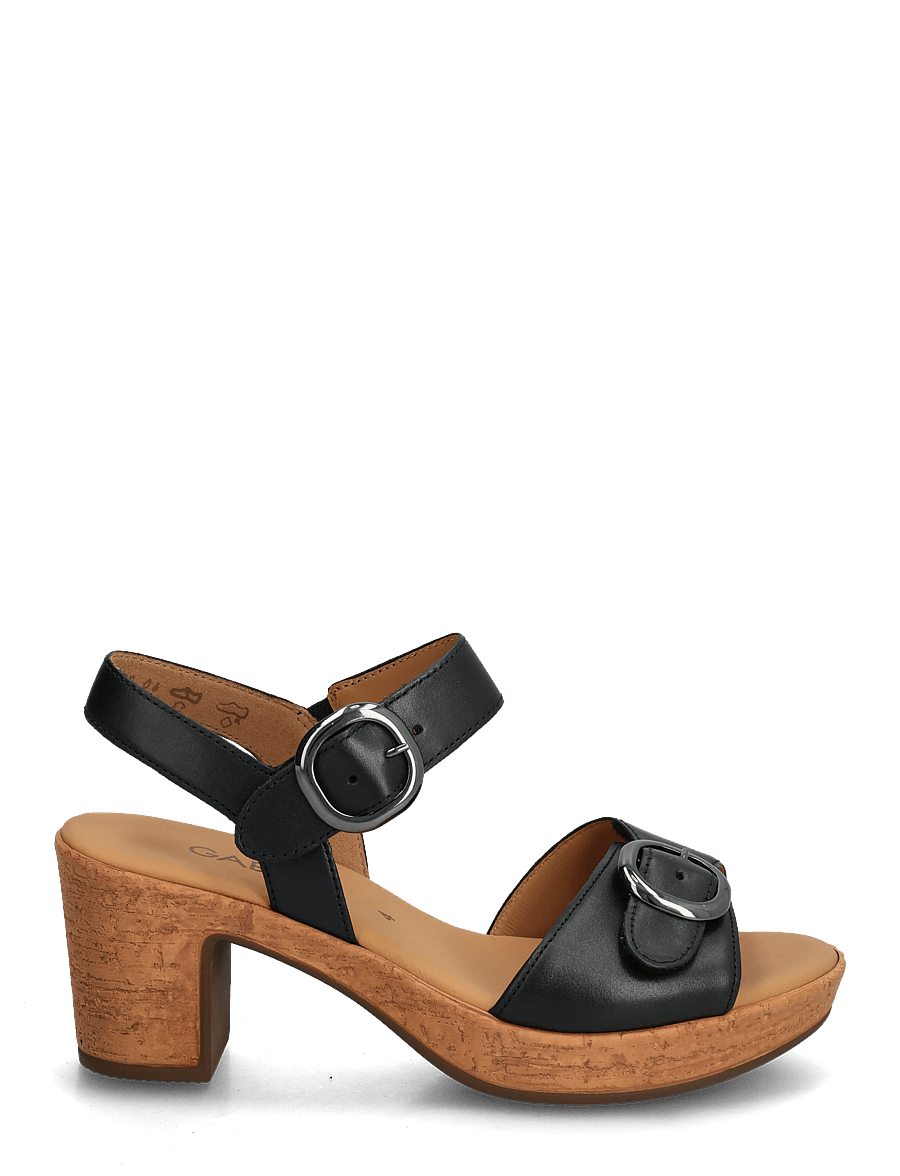 Gabor - Ankle-strap sandal - sandaletten - black - 1
