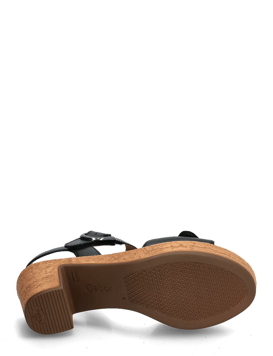 Gabor - Ankle-strap sandal - sandaletten - black - 4