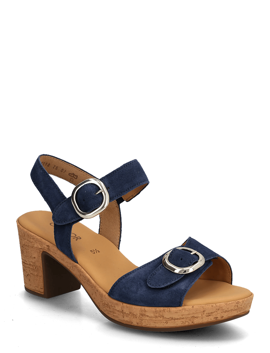 Gabor - Ankle-strap sandal - sandaletten - blue - 0