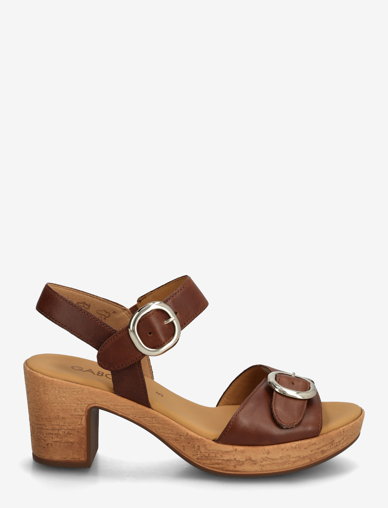 Gabor - Ankle-strap sandal - sandaler med hæl - cognac - 1