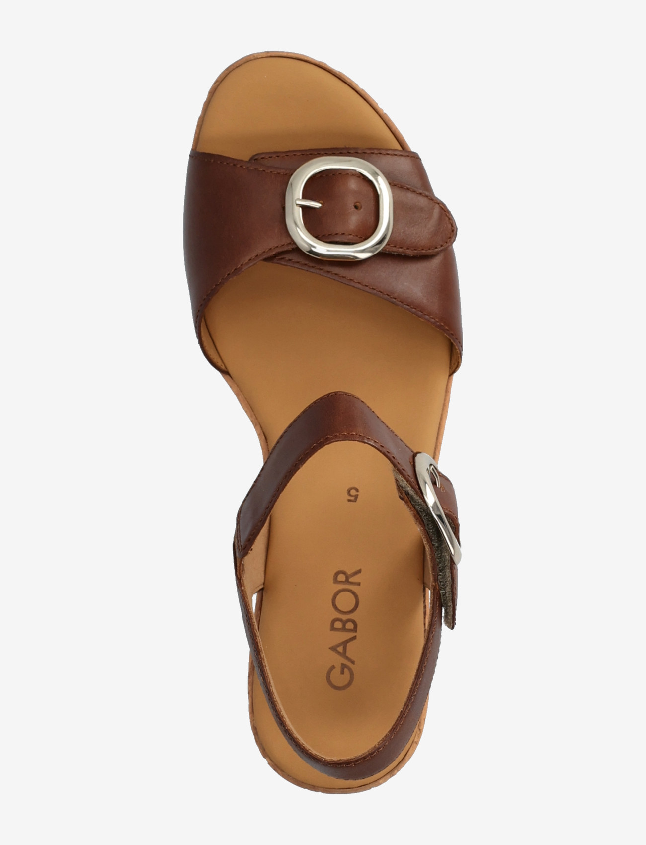 Gabor - Ankle-strap sandal - sandaler med hæl - cognac - 3