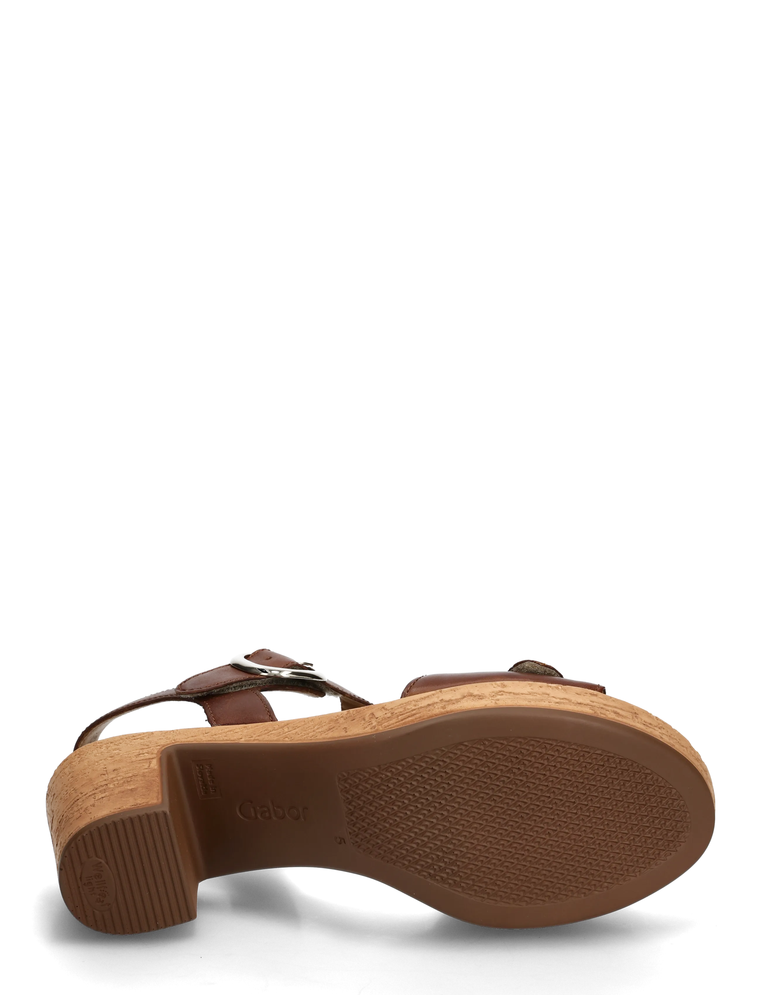 Gabor - Ankle-strap sandal - heeled sandals - cognac - 4