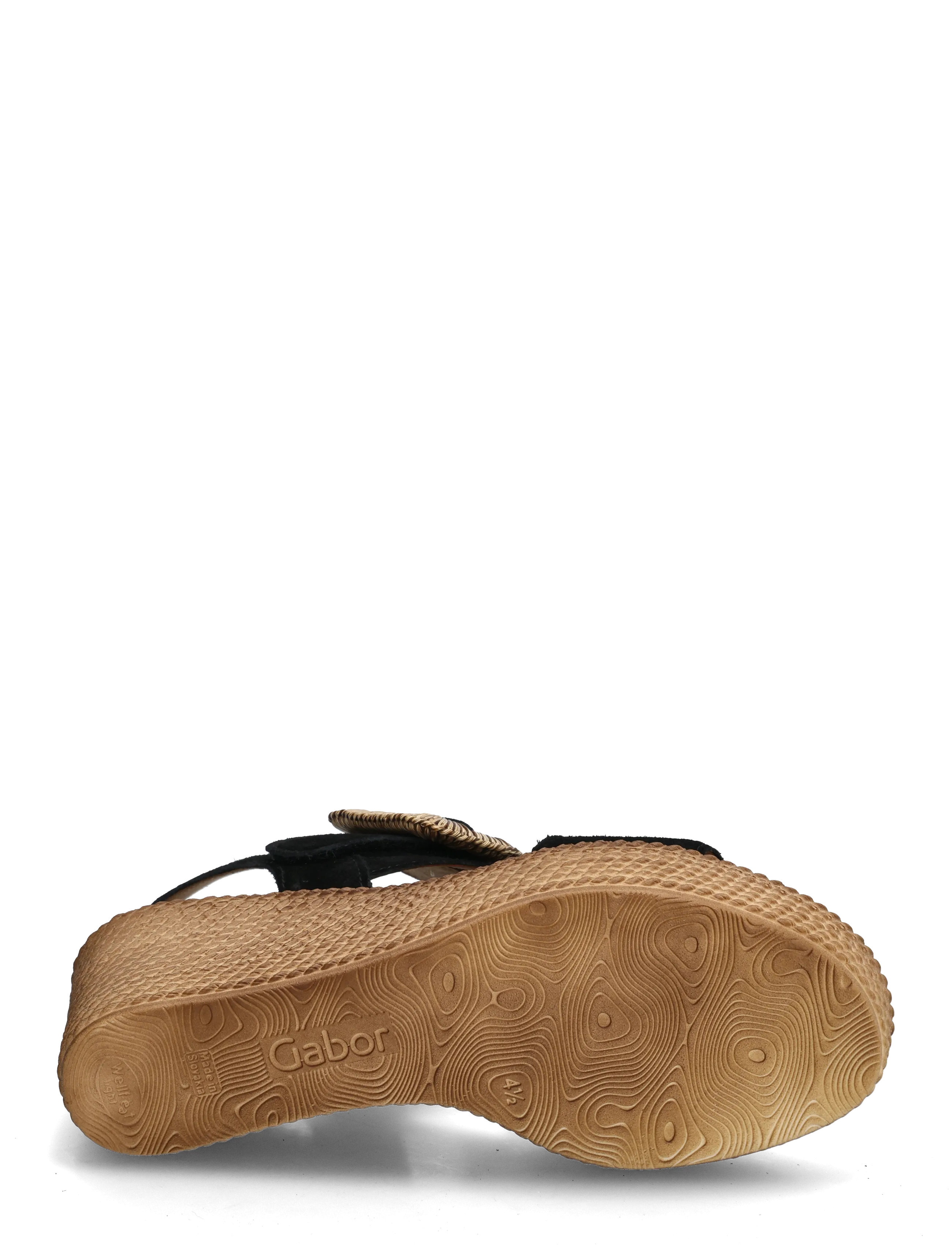 Gabor - Wedge sandal - lahtised kontsakingad - black - 4