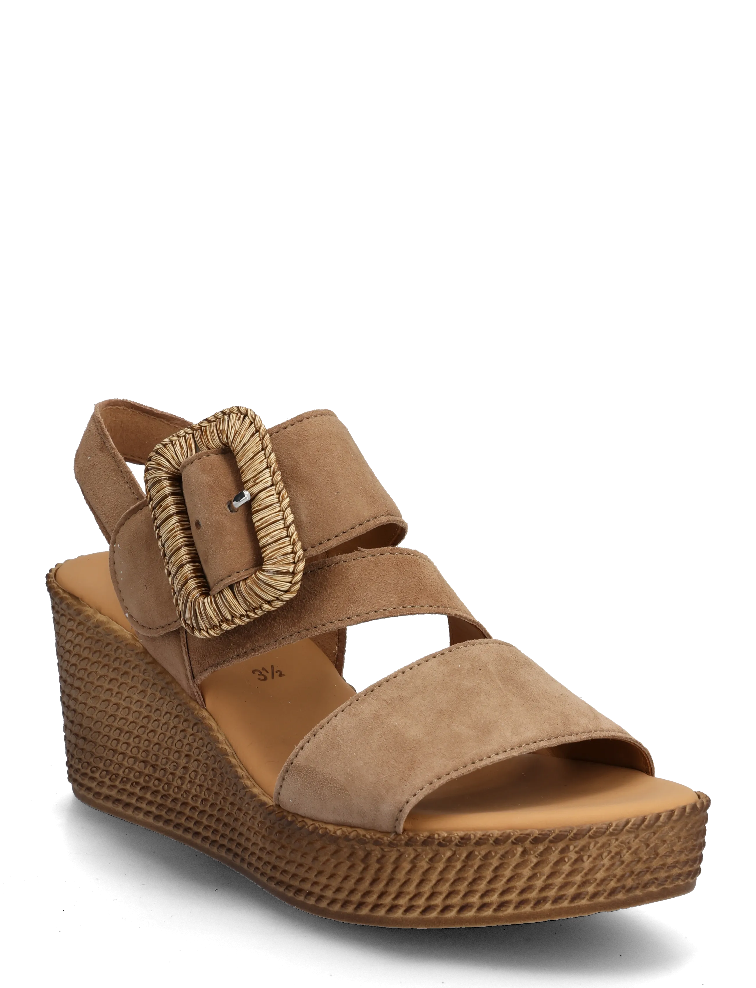 Gabor Wedge Sandal, 42, Heels, Beige - Wedges, Frauen