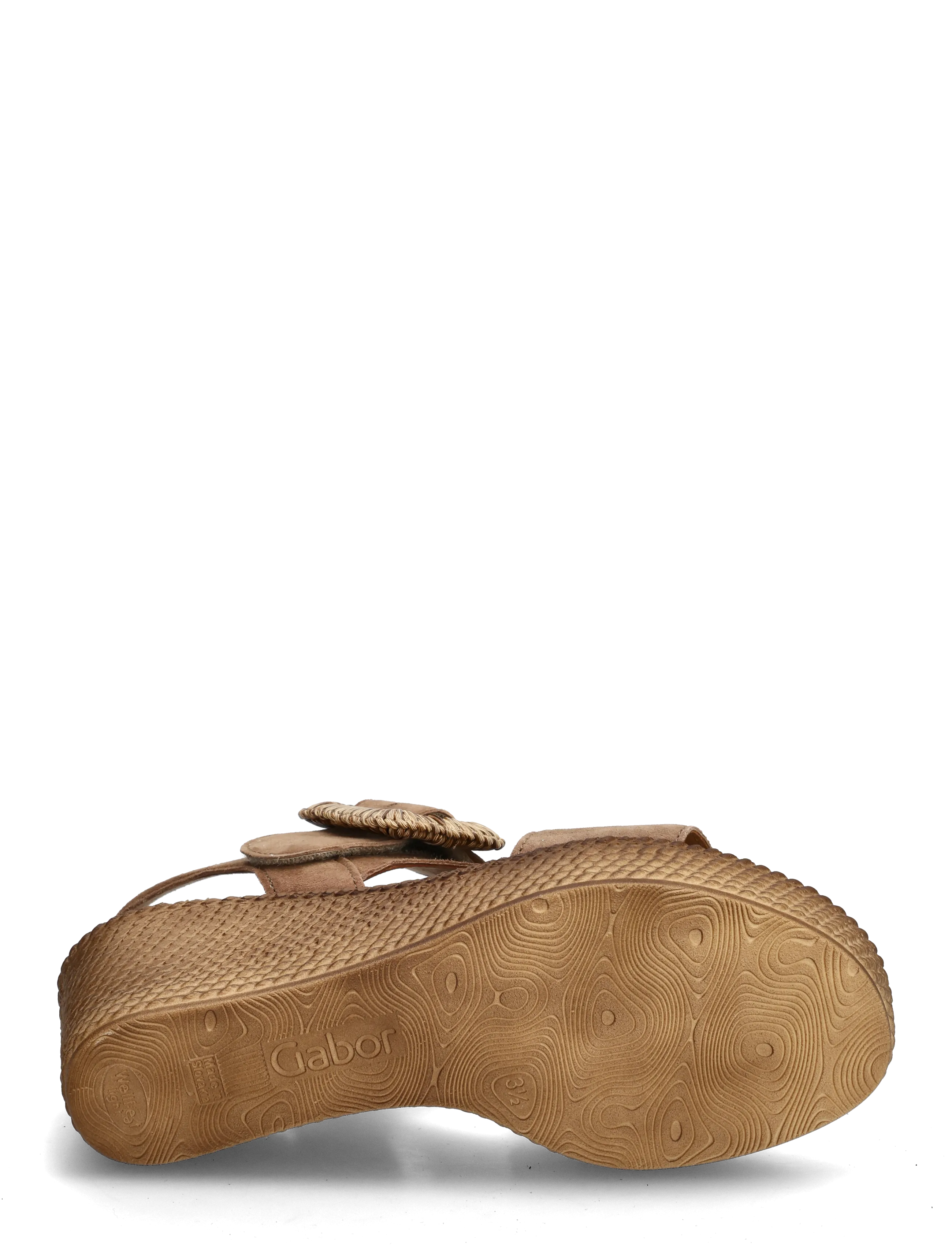 Gabor - Wedge sandal - lahtised kontsakingad - camel - 4