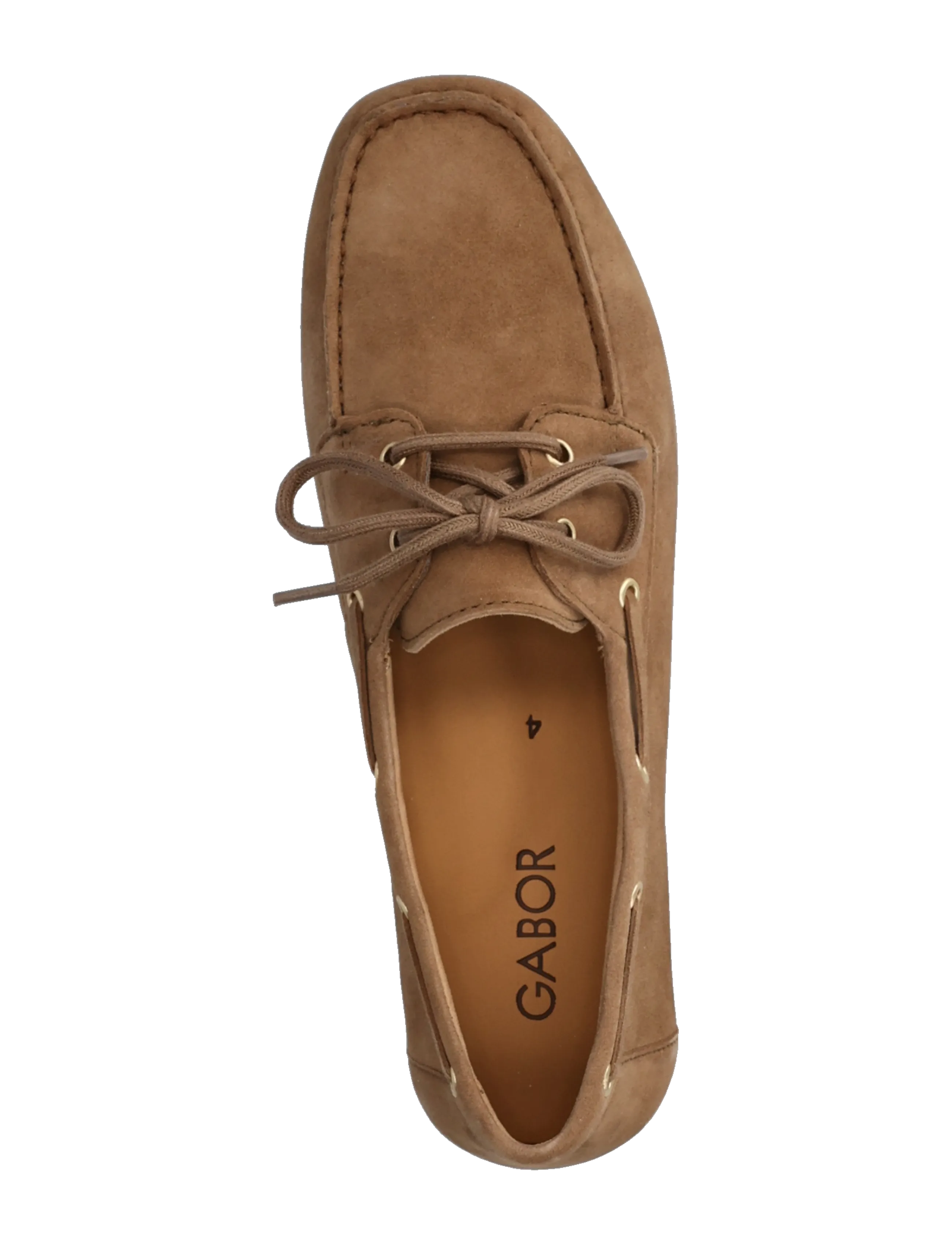Gabor - Laced moccasin shoe - boat shoes - camel - 3