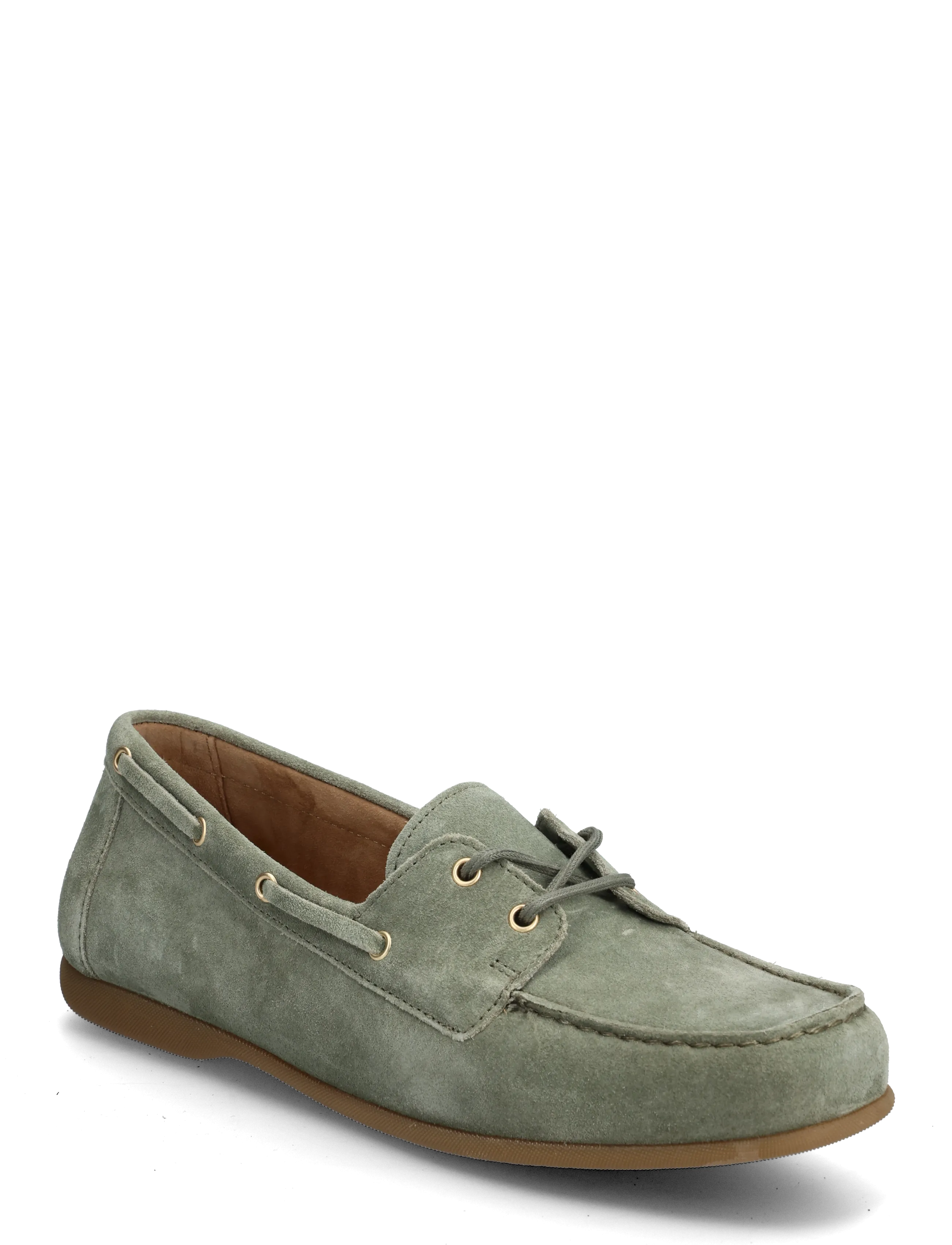 Gabor Laced Moccasin Shoe, 39, Khaki green, Sko > Bådsko, Dame
