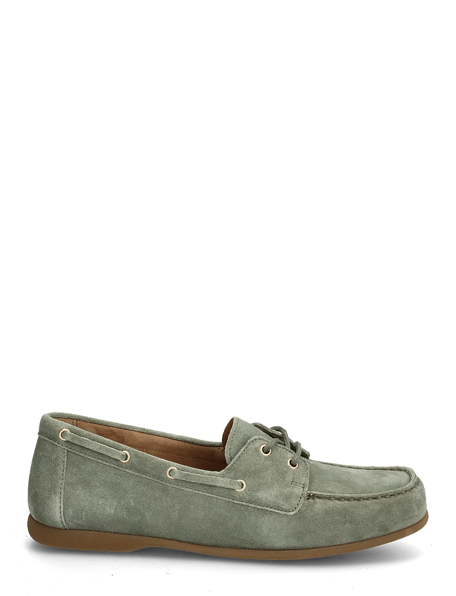 Gabor - Laced moccasin shoe - purjehduskengät - soft green - 1