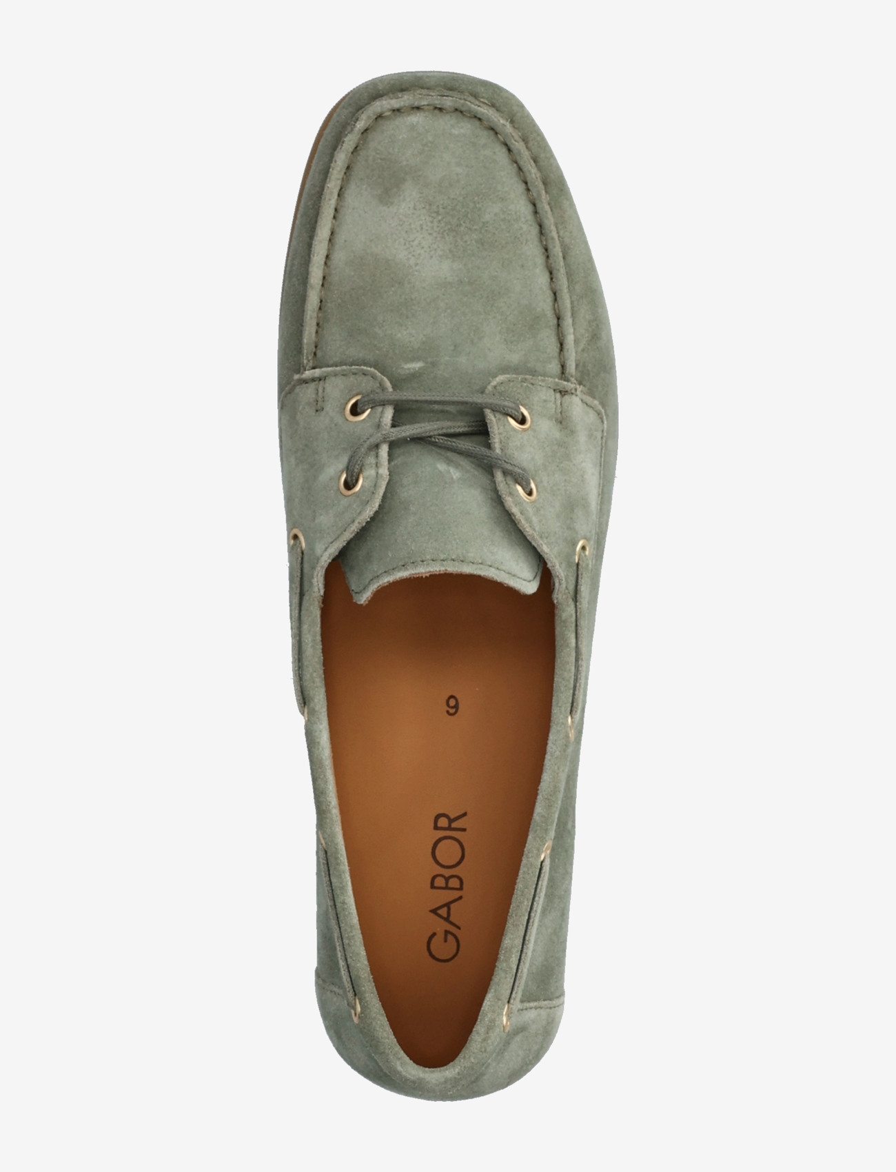 Gabor - Laced moccasin shoe - purjekingad - soft green - 3