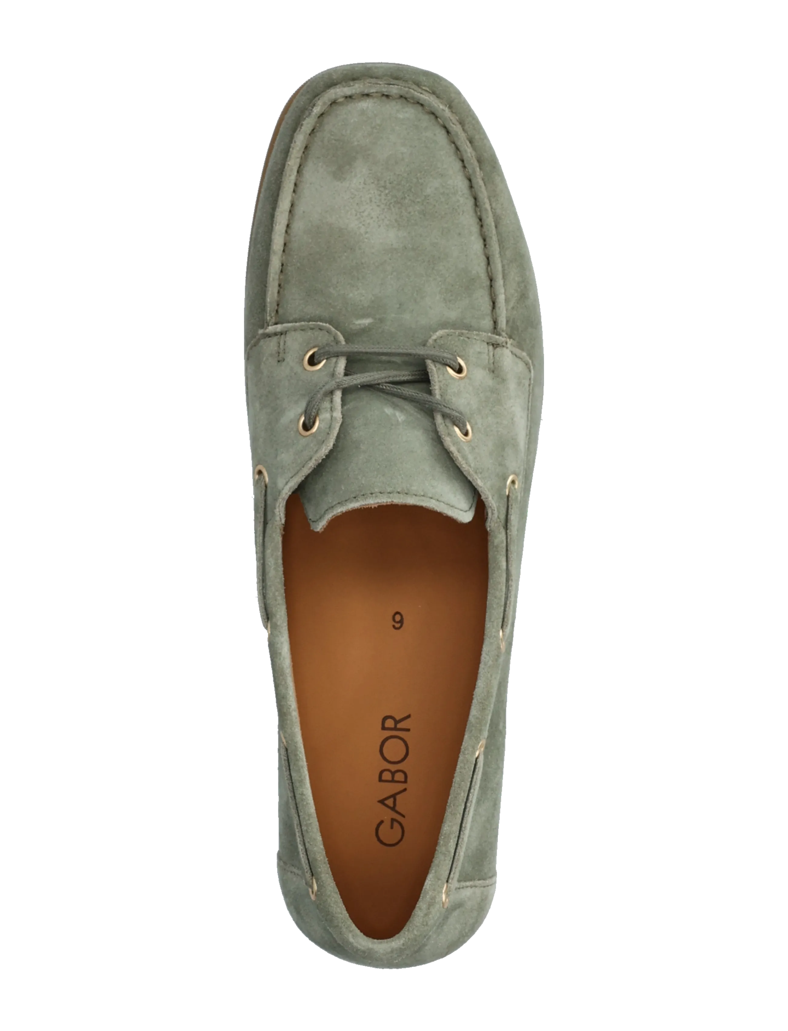 Gabor - Laced moccasin shoe - purjekingad - soft green - 3