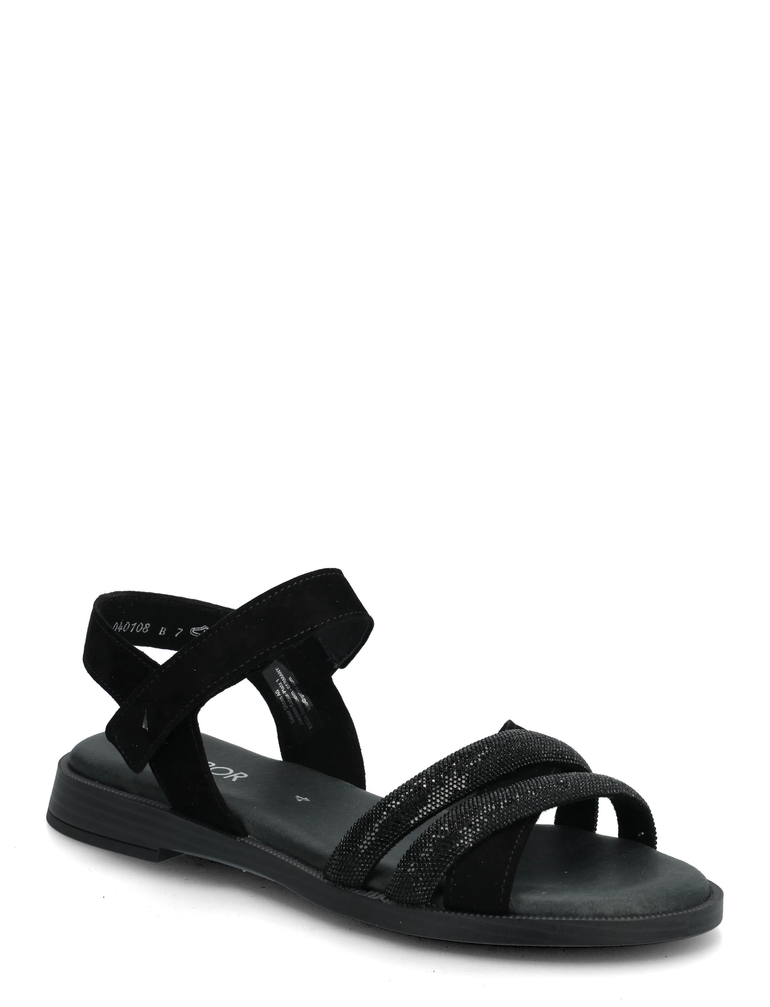 Gabor Flat Sandal, 36, Sandals, Schwarz - Frauen