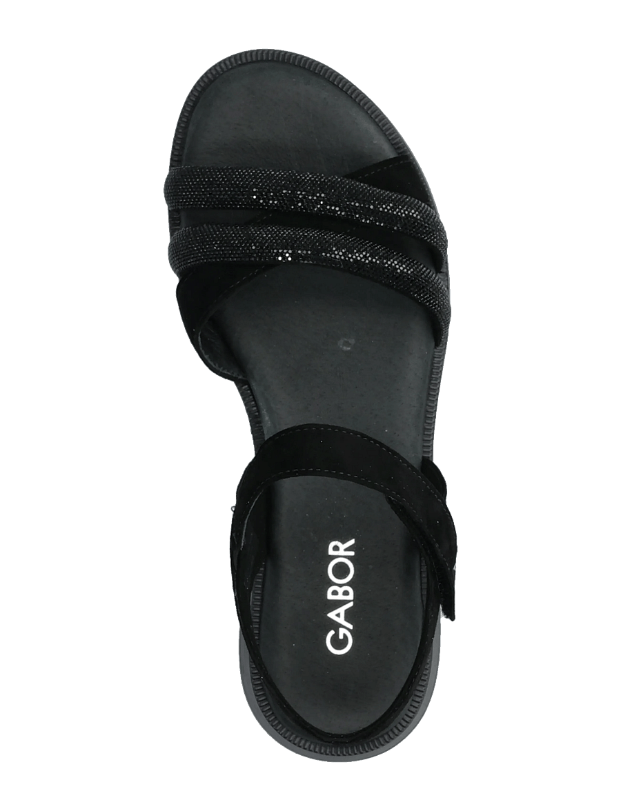 Gabor - Flat sandal - flache sandalen - black - 3