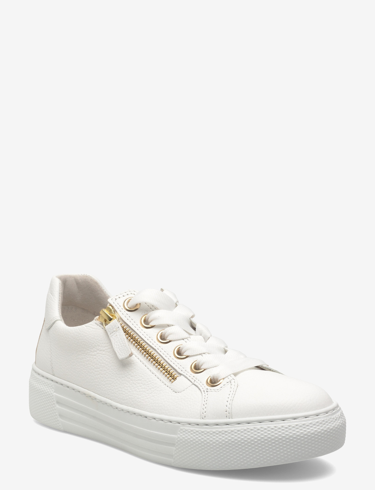 Gabor - Sneaker - niedrige sneakers - white, gold - 0